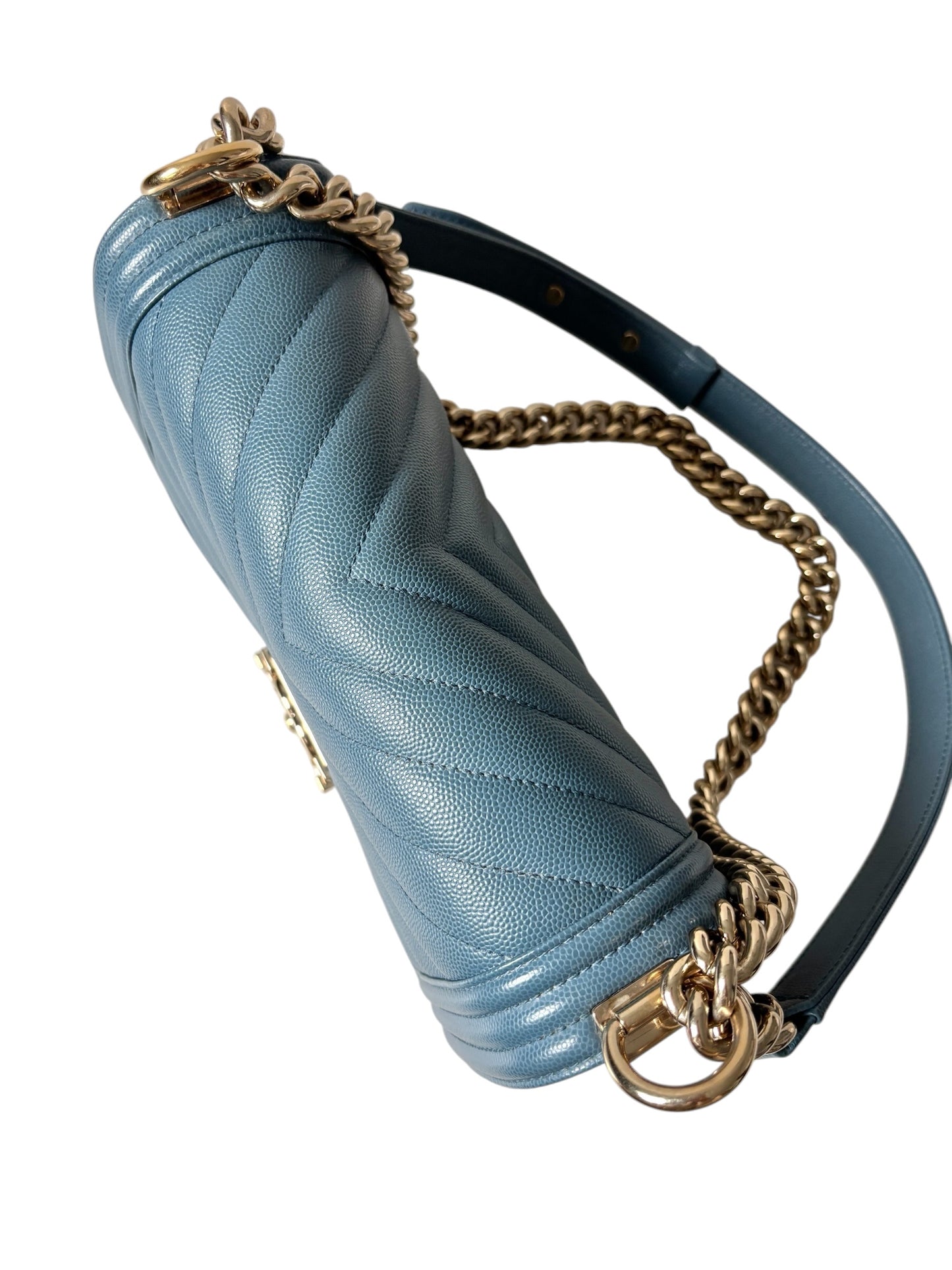 Chanel Boy Bag Caviar Old Medium