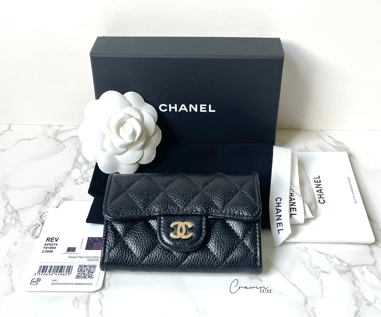 Chanel Classic Flap Caviar Card Holder