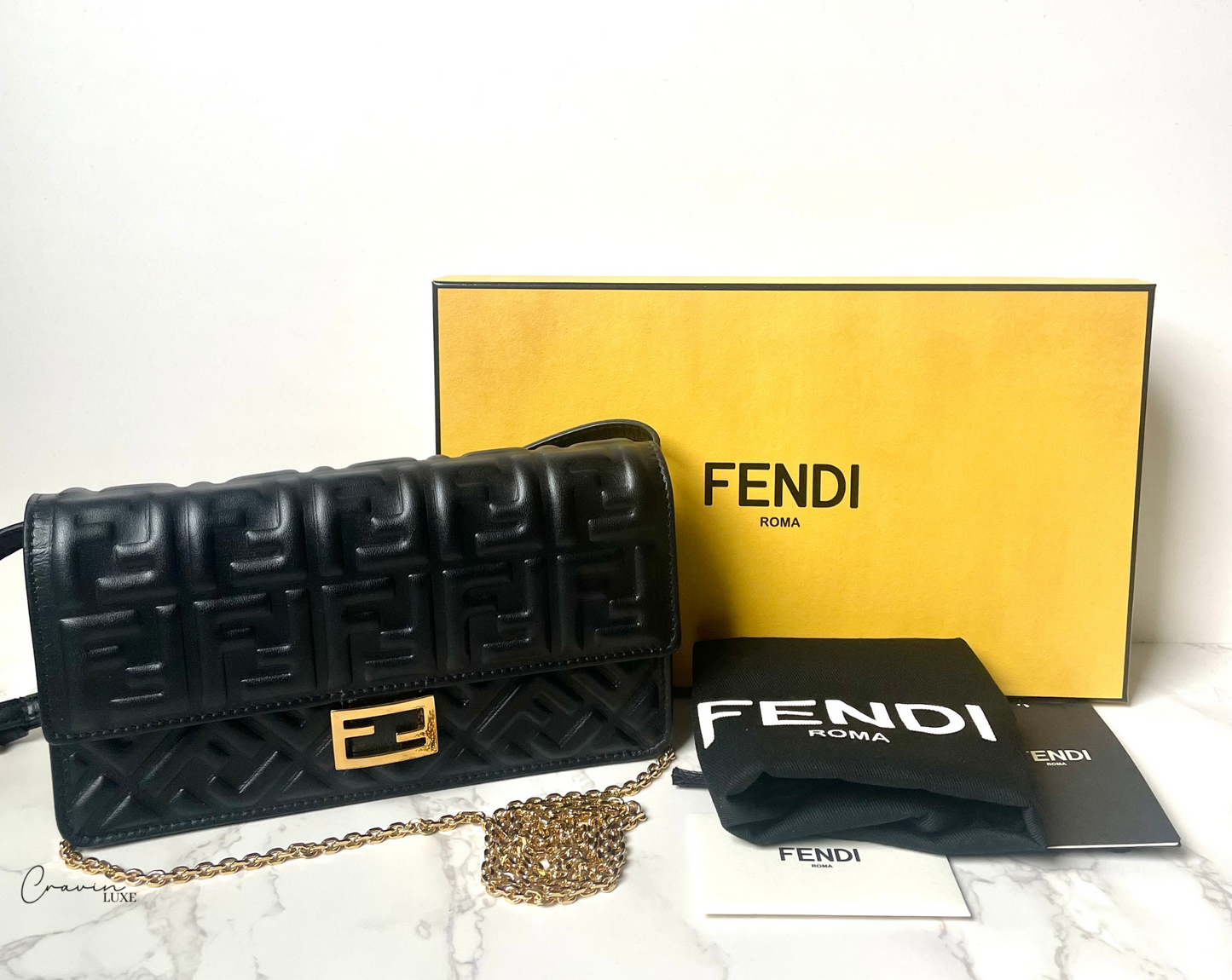 Fendi Baguette WOC Shoulder Bag