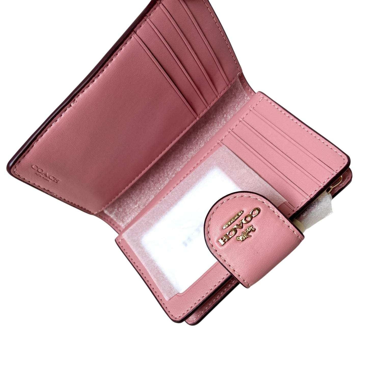Coach Leather Medium Corner Zip Wallet