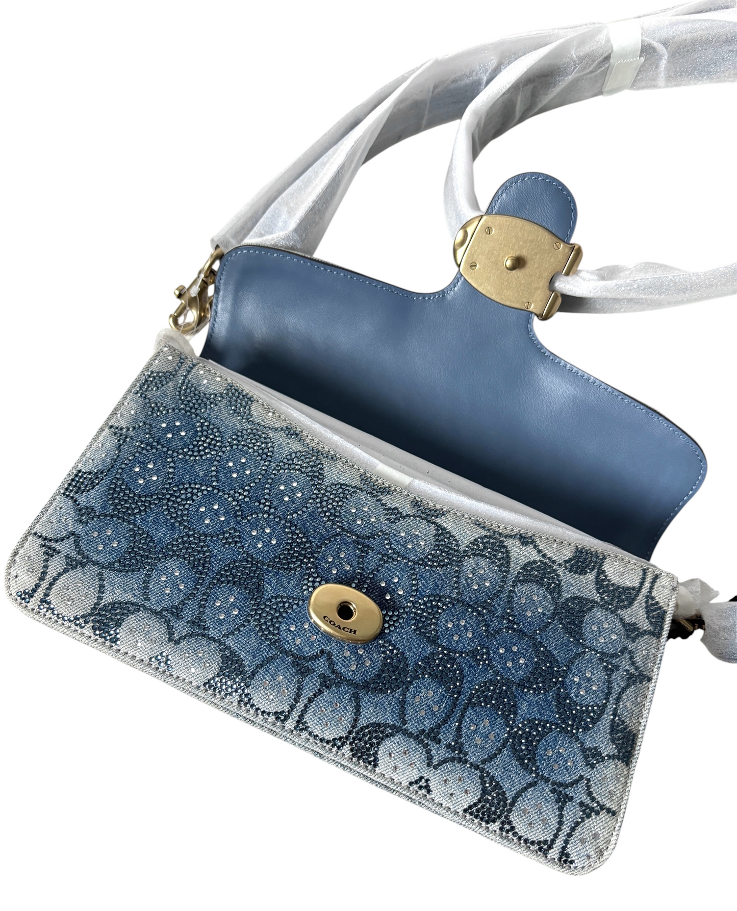 Coach Tabby 26 in Denim Crystal Jacquard