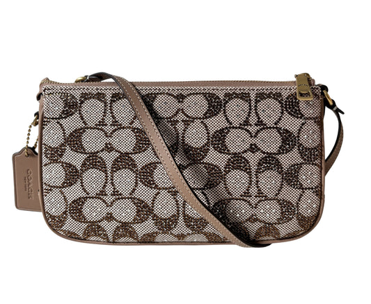 Coach Plaza Shoulder Bag Crystal Jacquard