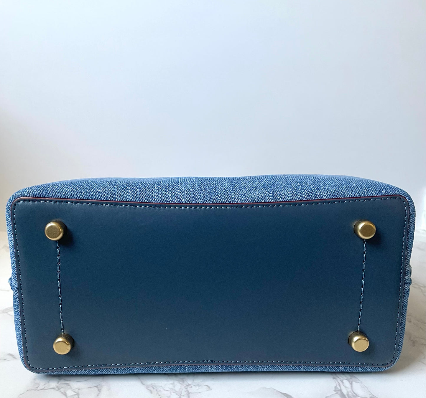 Coach Willow Tote 24 in Denim