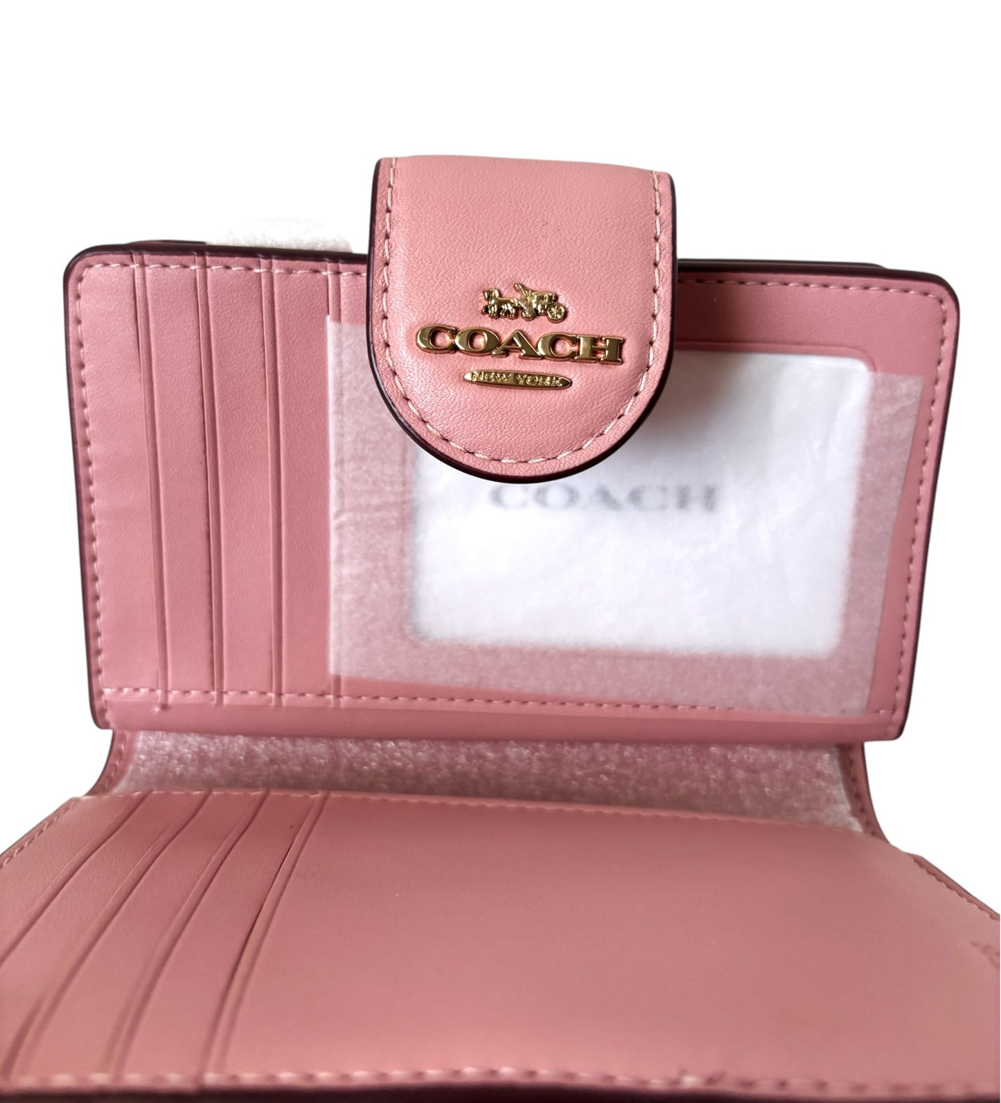 Coach Leather Medium Corner Zip Wallet