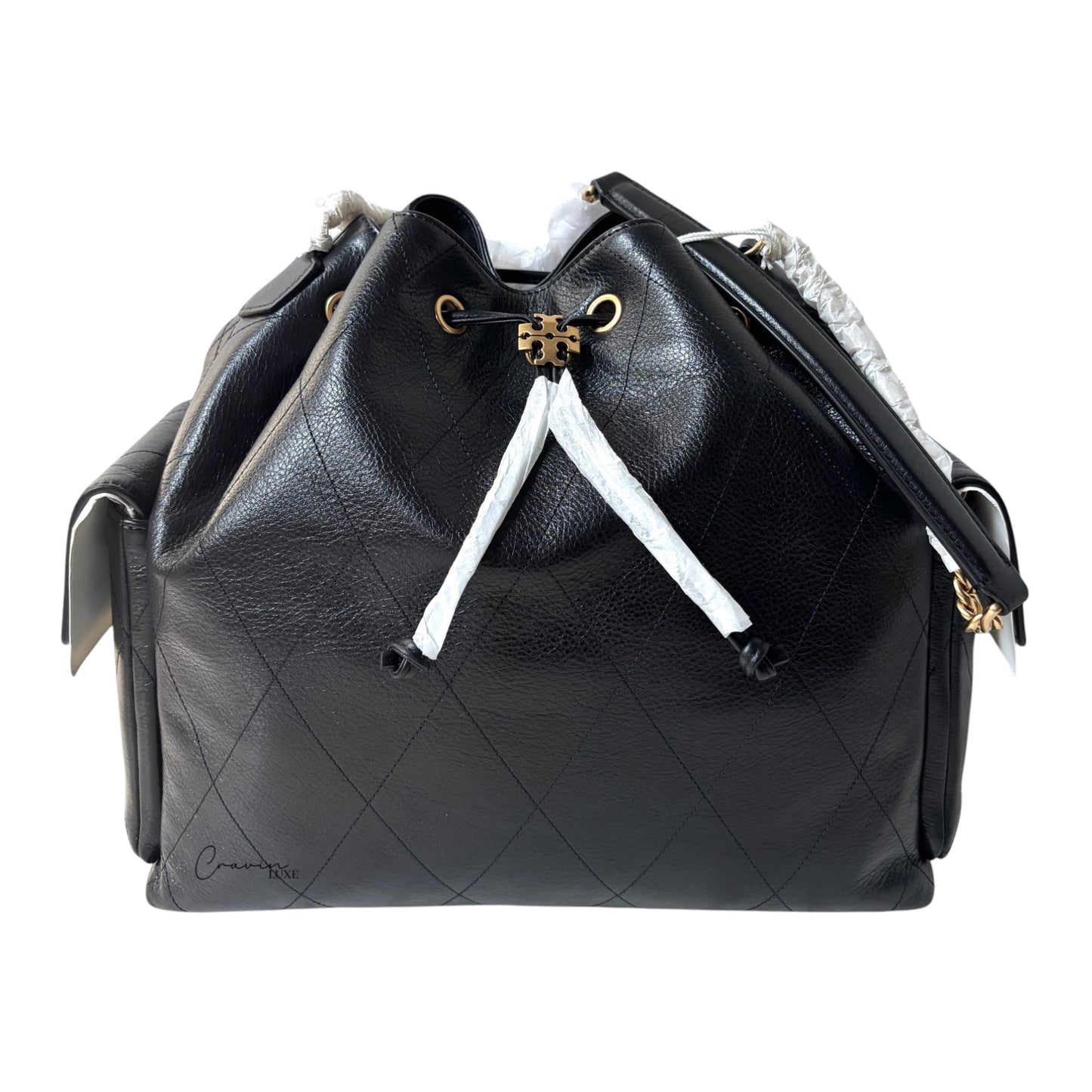 Tory Burch Charlie Drawstring Bag Large