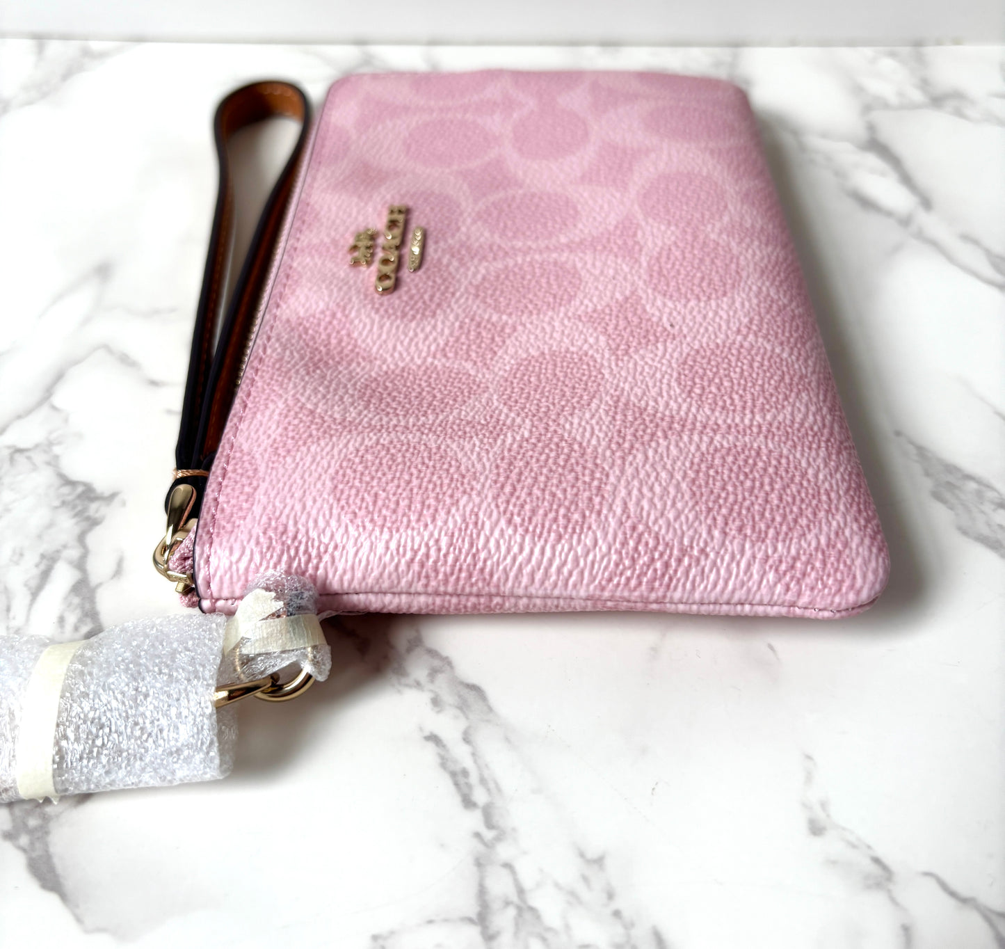 Coach Corner Zip Wristlet