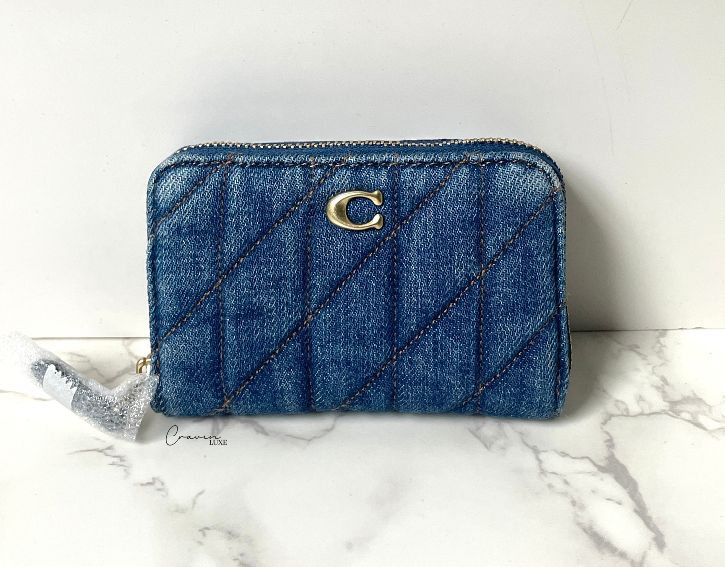 Coach Pillow Quilted Zip Card Case