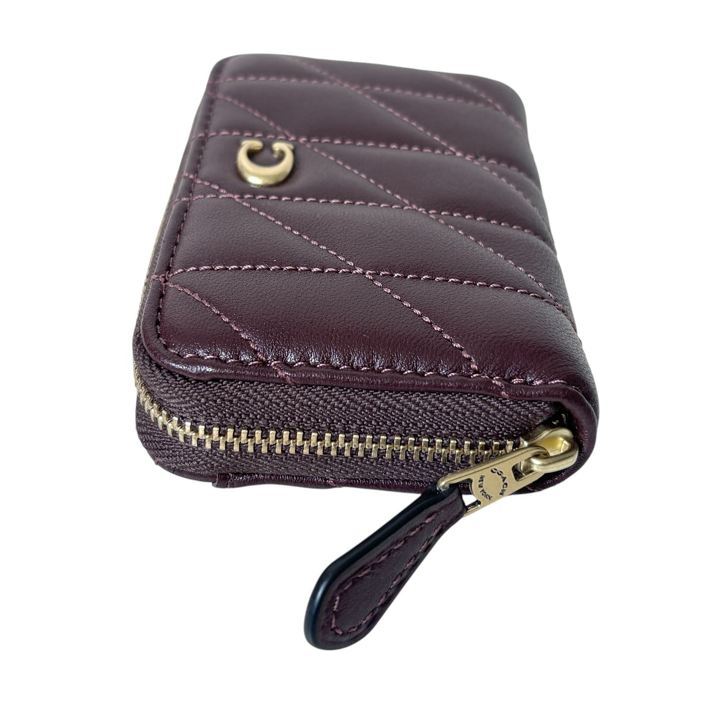 Coach Quilted Zip Card Case