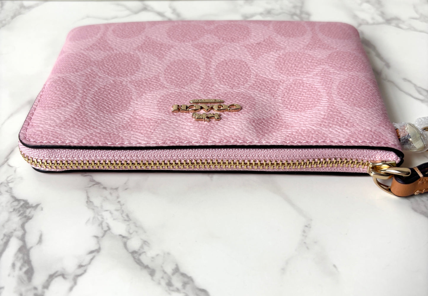 Coach Corner Zip Wristlet