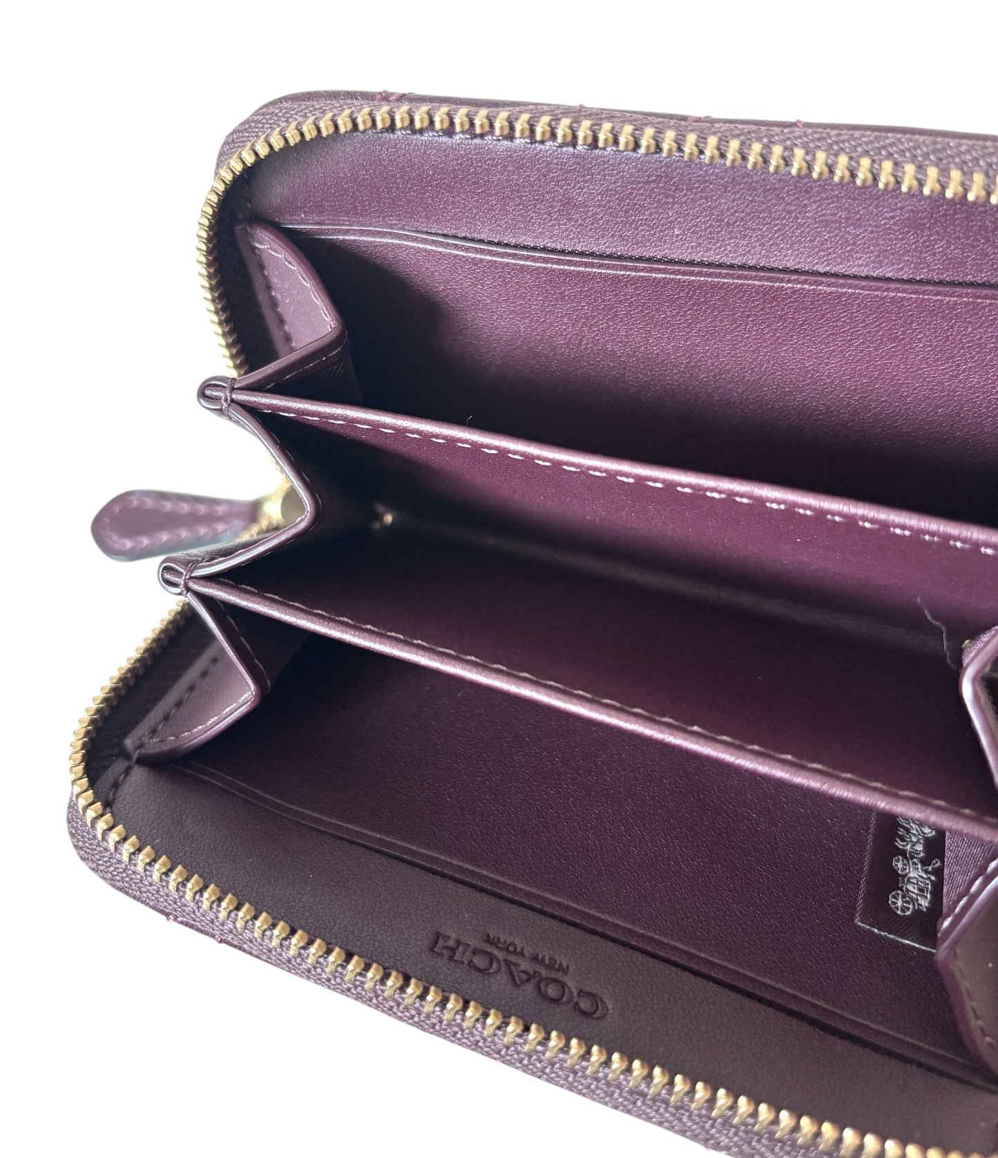 Coach Quilted Zip Card Case