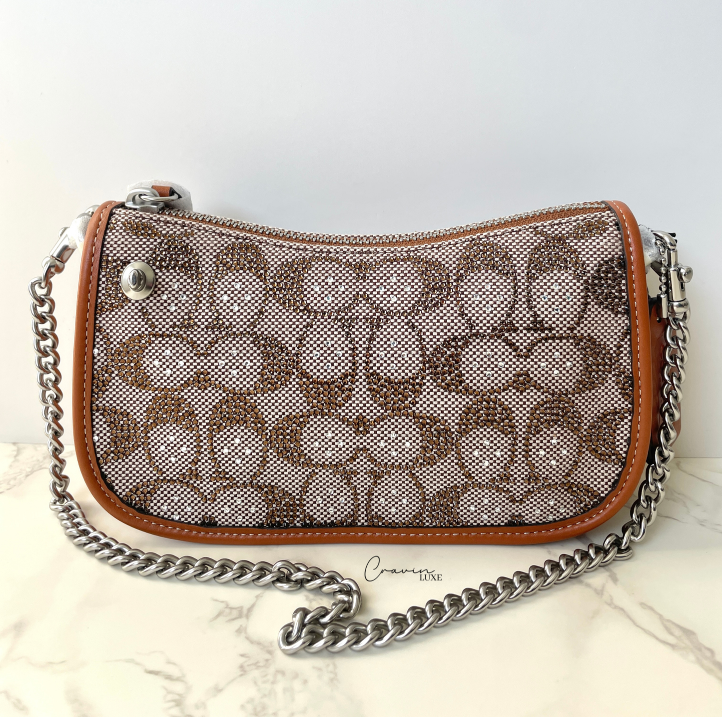 Coach Swinger 20 in Crystal Jacquard