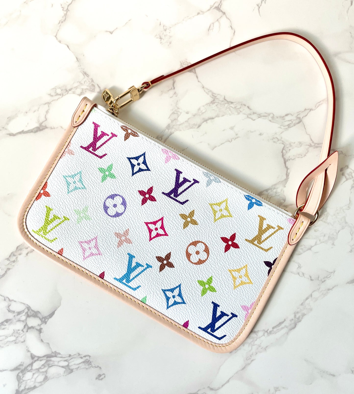 Louis Vuitton x Takashi Murakami Pochette Wristlet