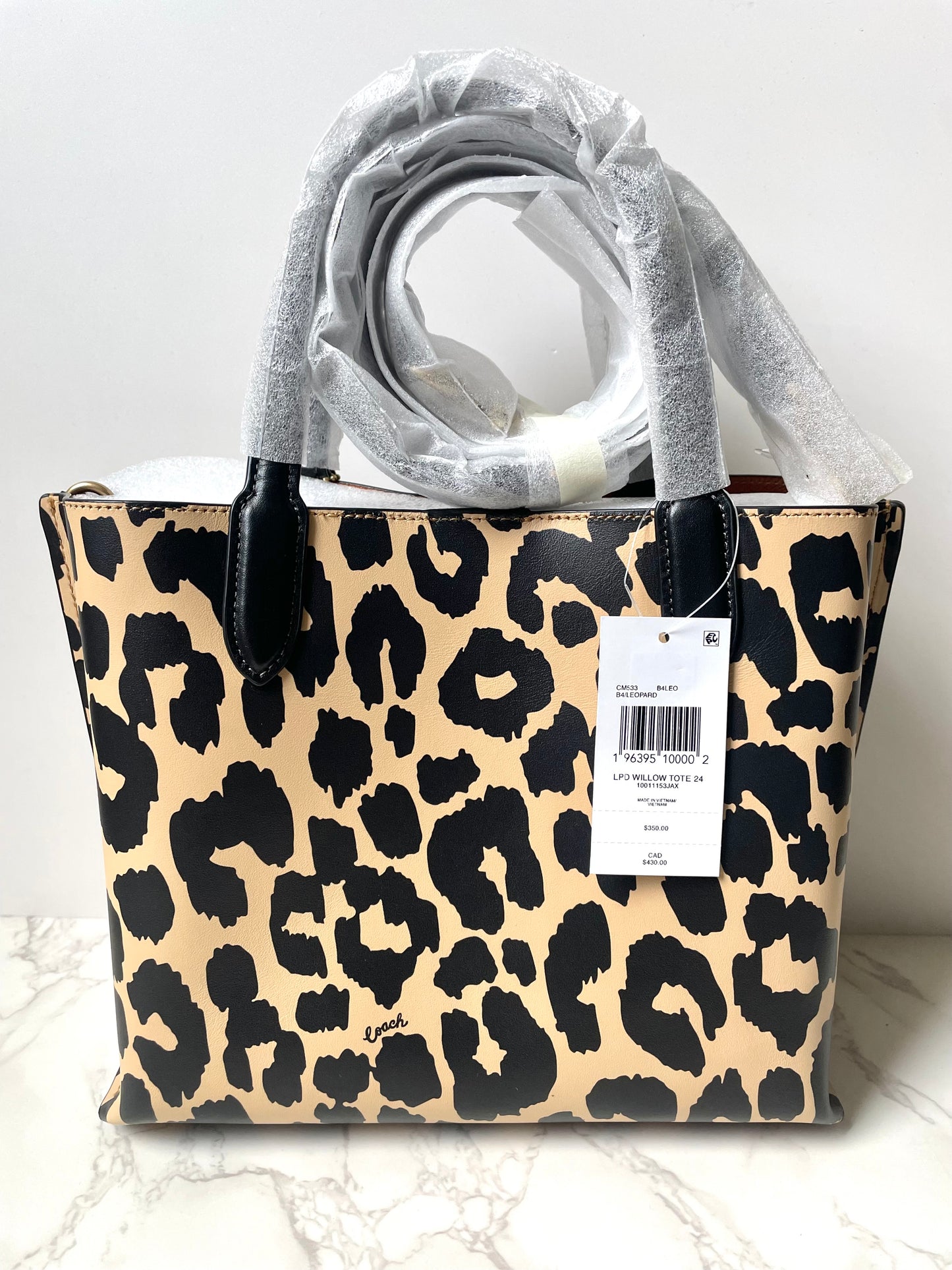 Coach Willow Tote 24 in Leopard