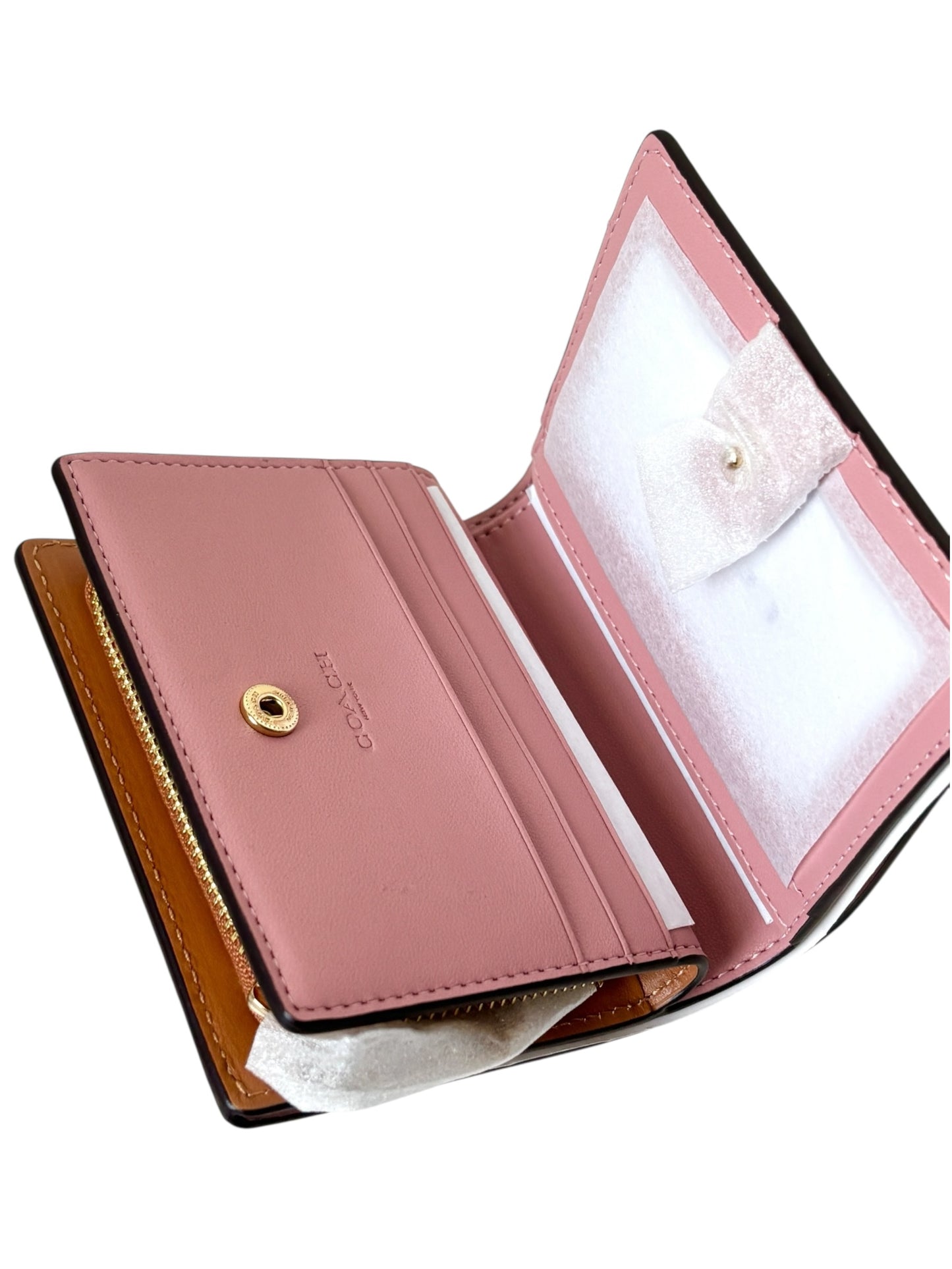 Coach Signature Canvas Snap Wallet