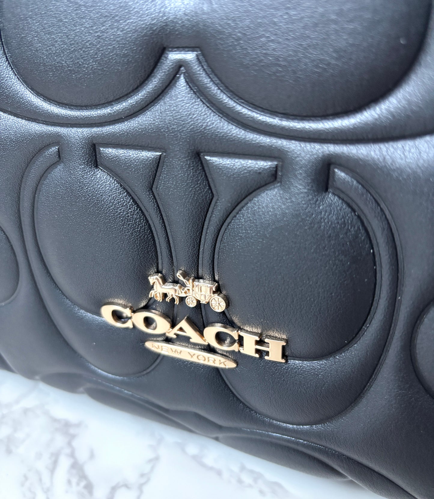 Coach Maggie Tote Signature Leather