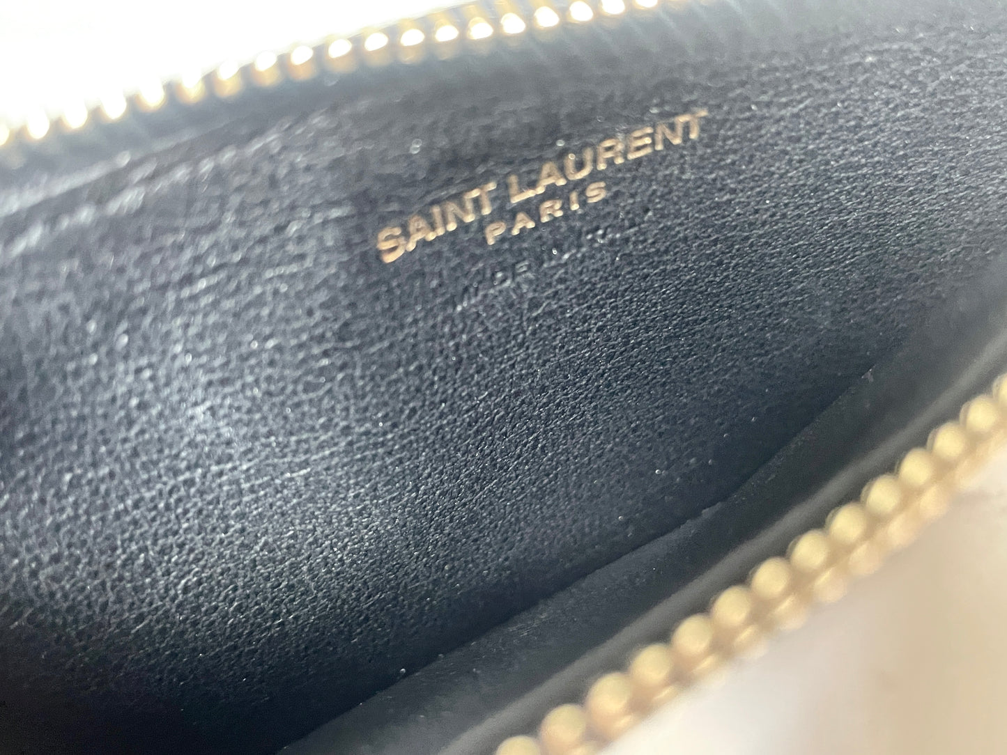 Saint Laurent Zipped Fragments Card Case