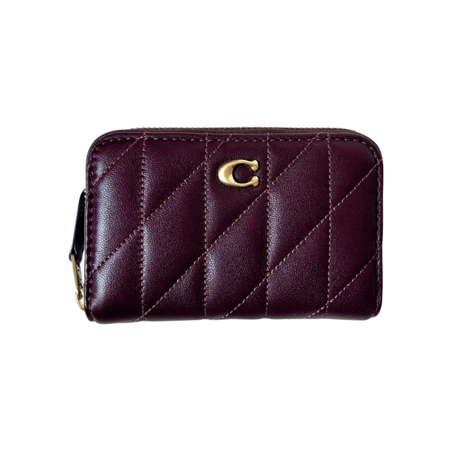Coach Quilted Zip Card Case