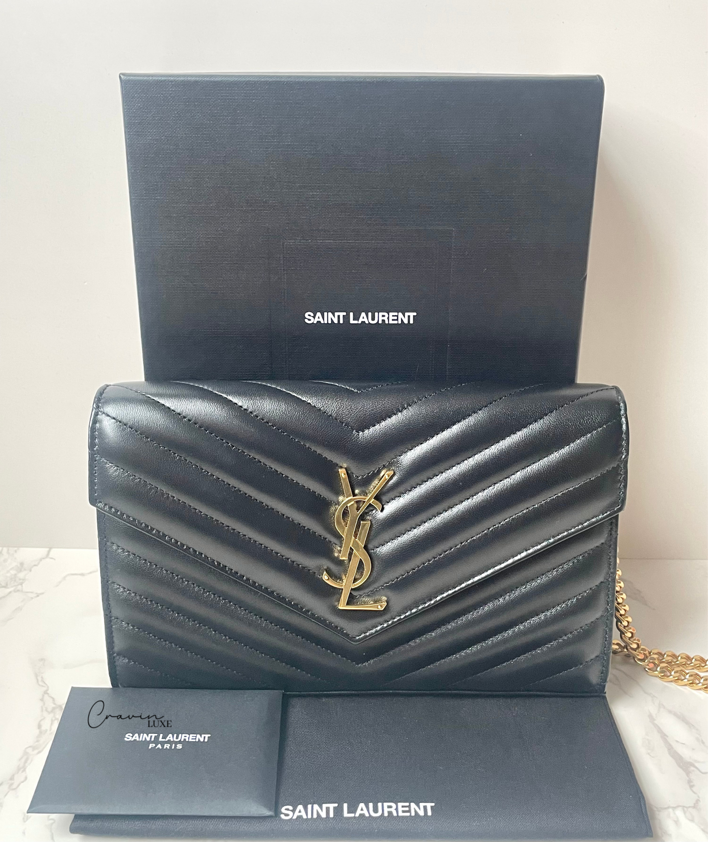 Saint Laurent Large Wallet on Chain