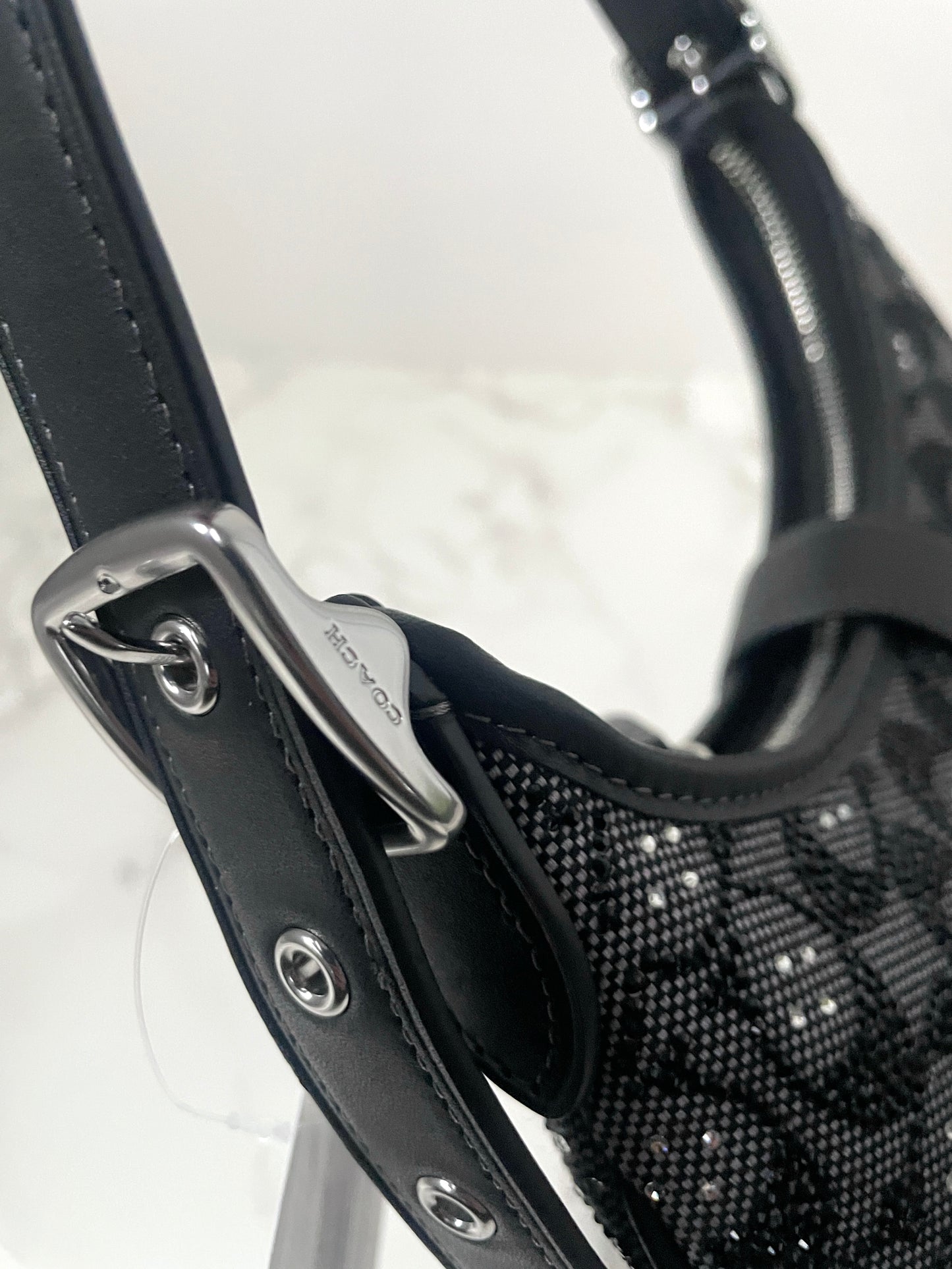 Coach Hamptons Hobo in Crystal Jacquard