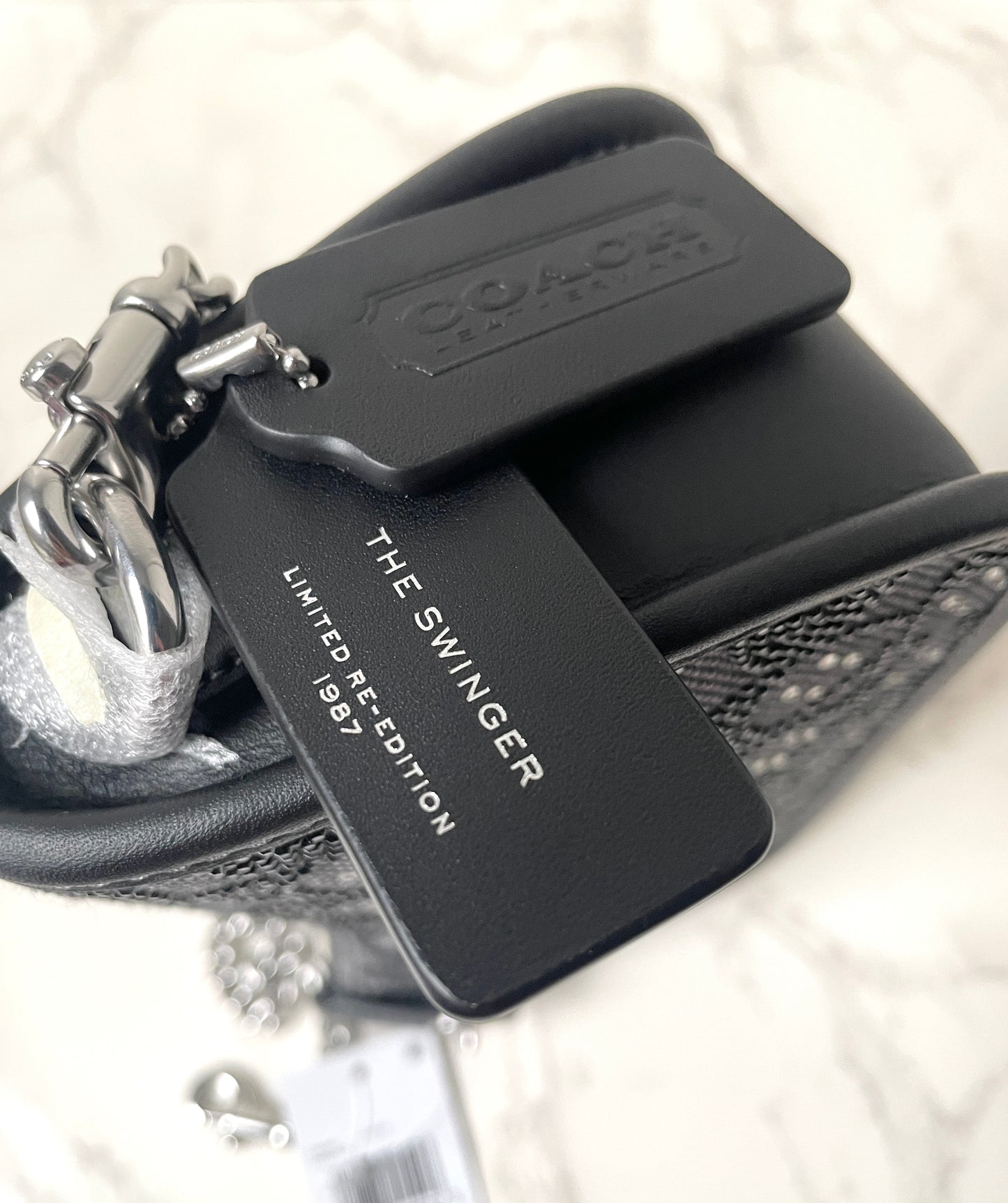 Coach Swinger 20 in Crystal Jacquard