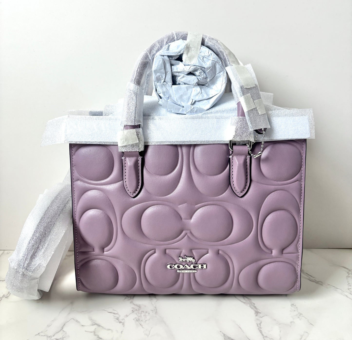 Coach Maggie Tote Small Signature Leather