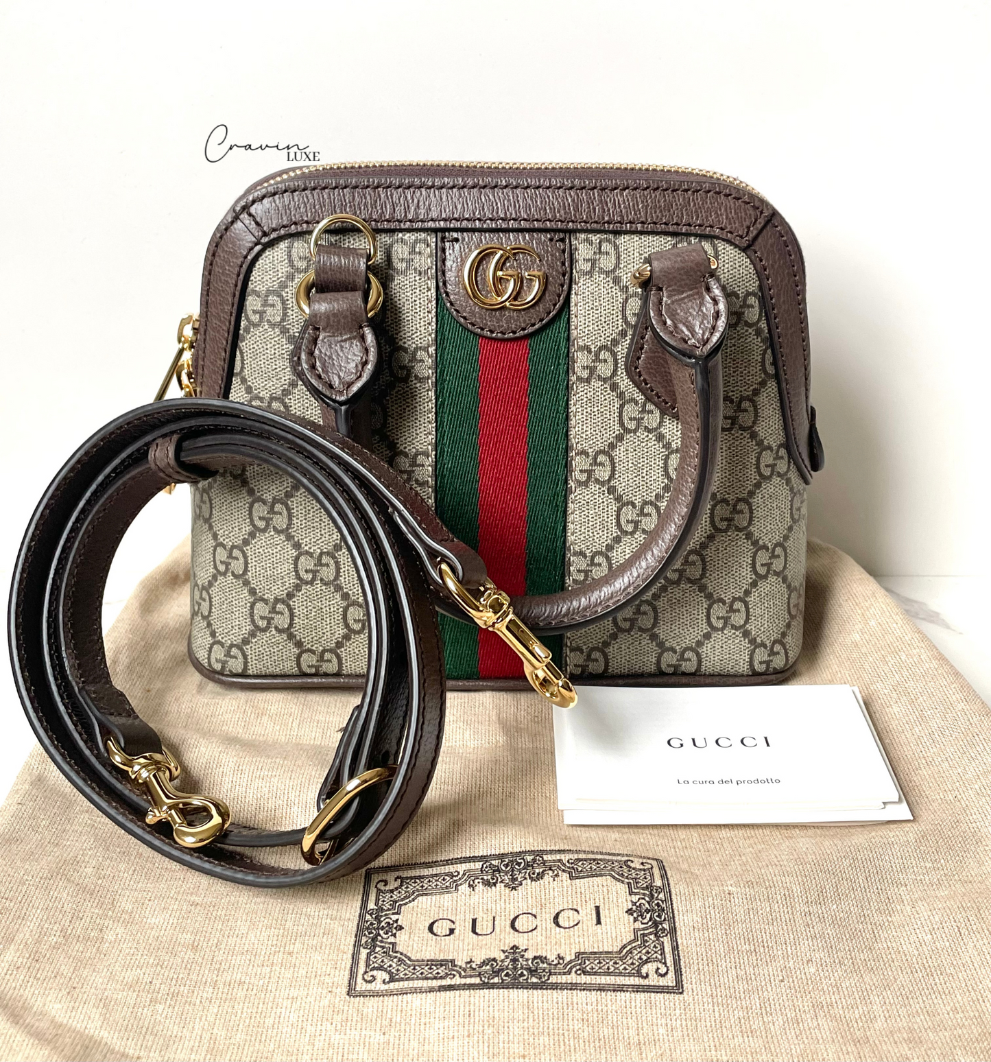 Gucci Ophidia GG Mini Top Handle Bag