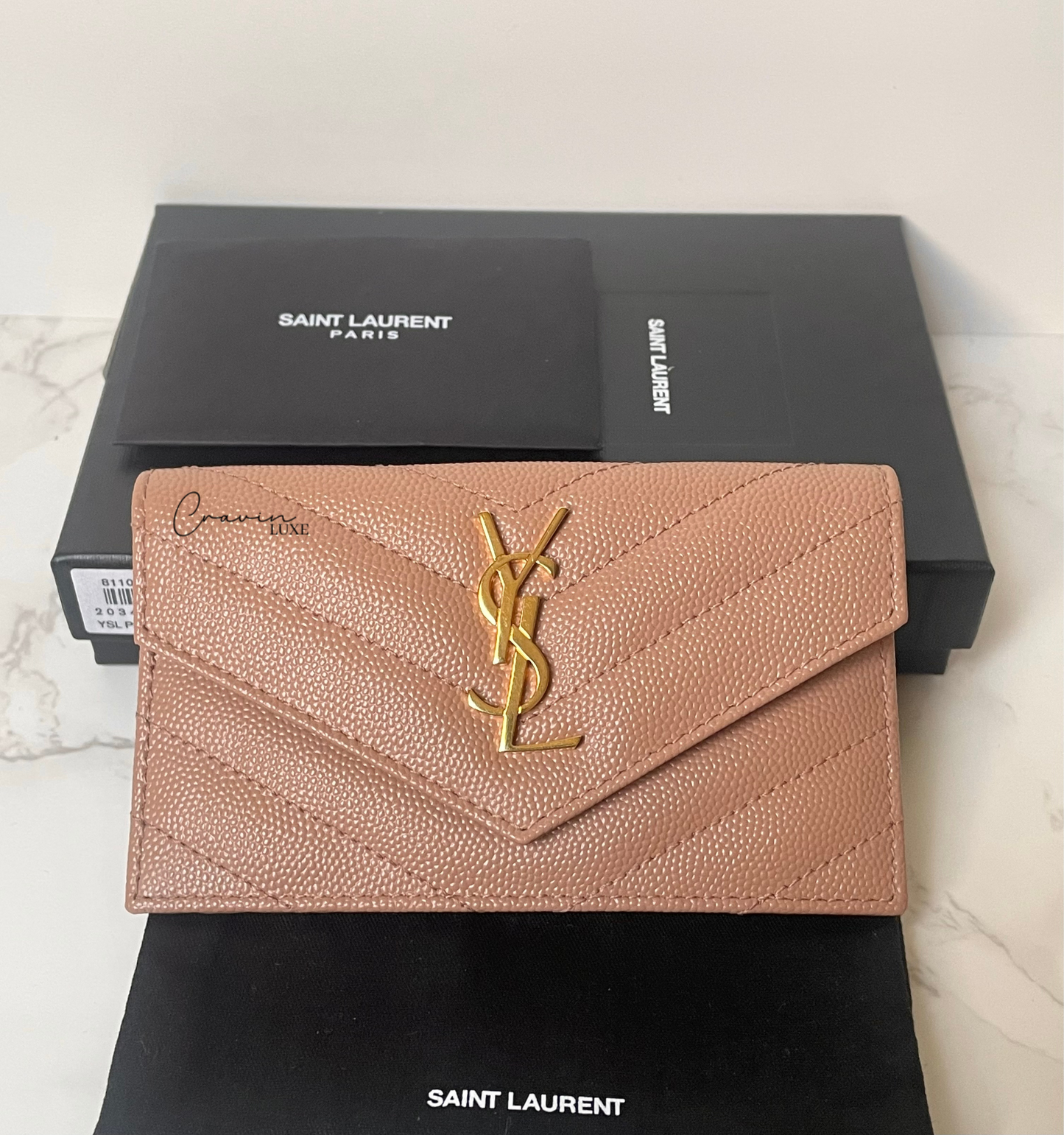 Saint Laurent Cassandre Flap Card Case