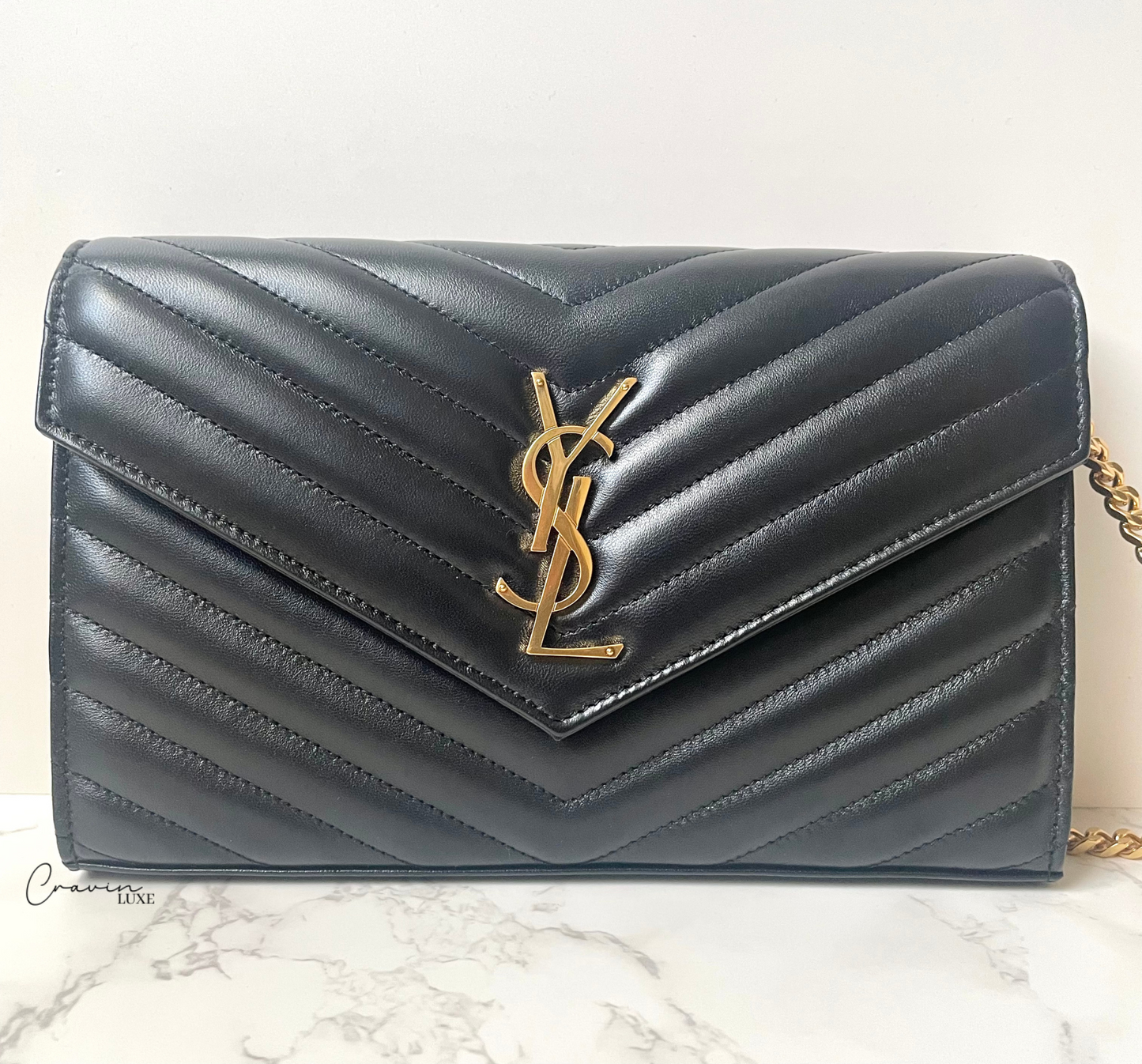 Saint Laurent Large Wallet on Chain