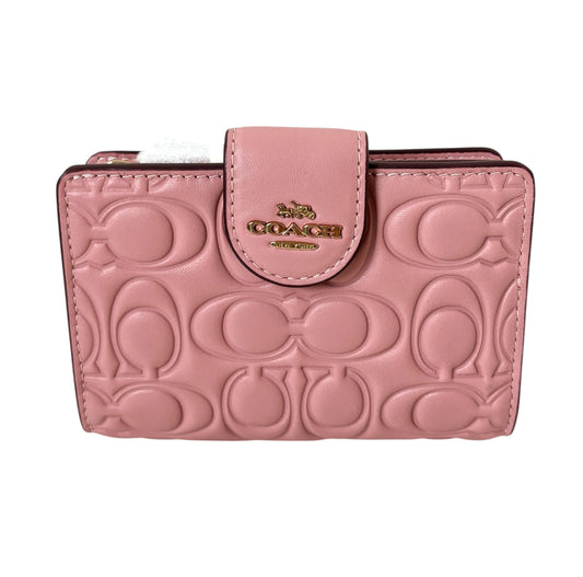 Coach Leather Medium Corner Zip Wallet