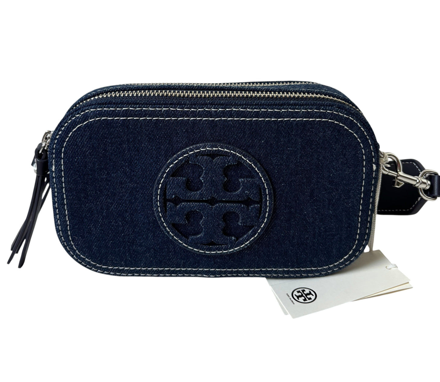Tory Burch Mini Miller Denim Crossbody