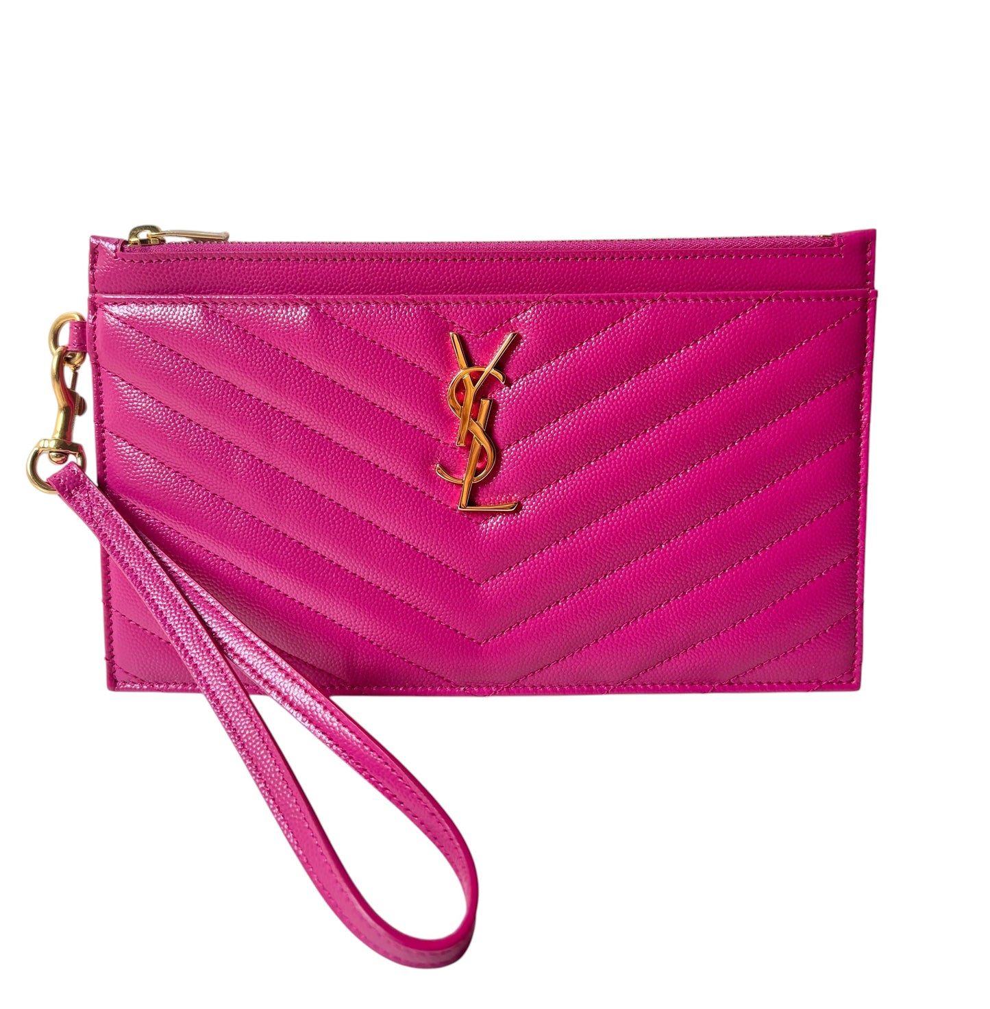 Saint Laurent Large Cassandre Wristlet