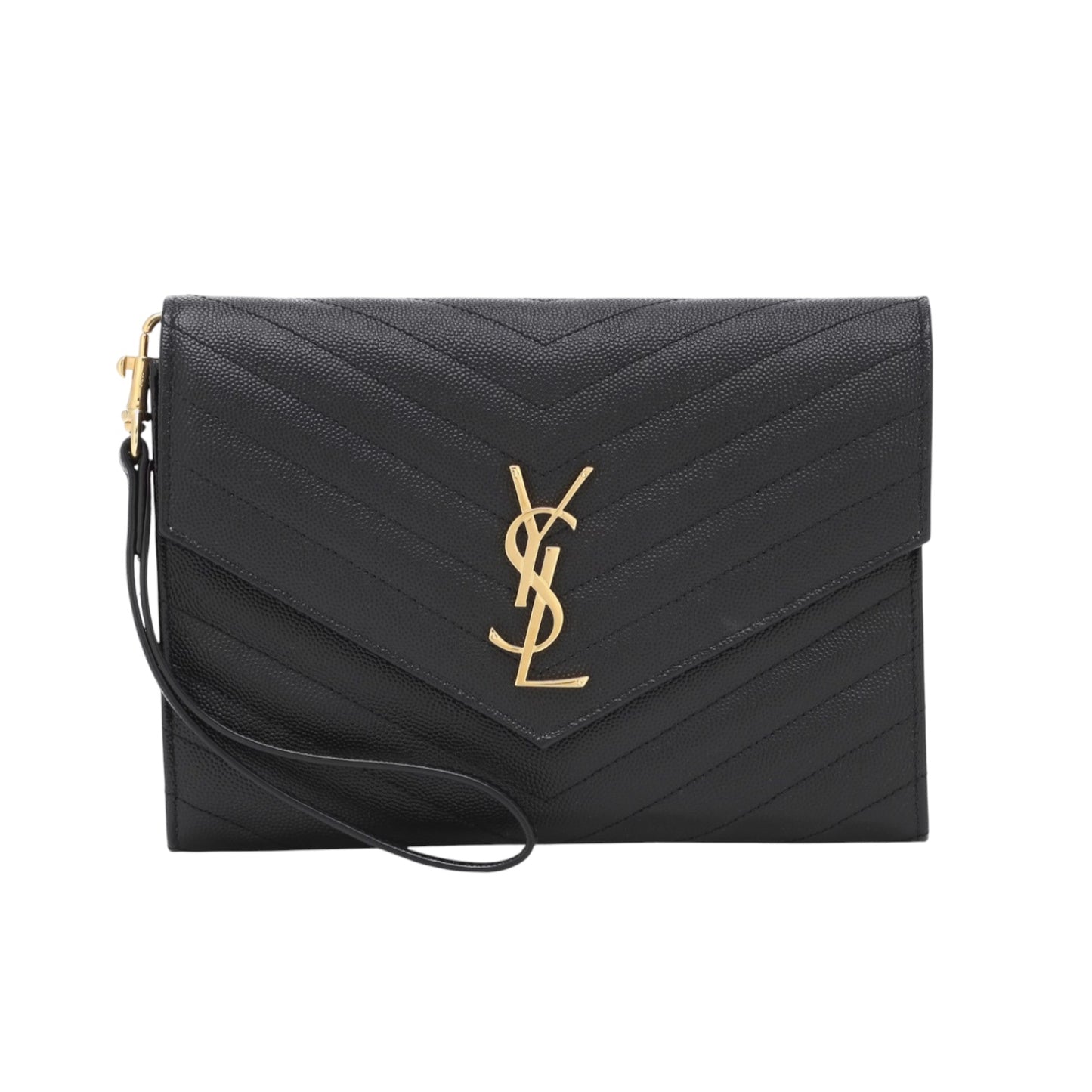 Saint Laurent Cassandre Matelasse Flap Clutch