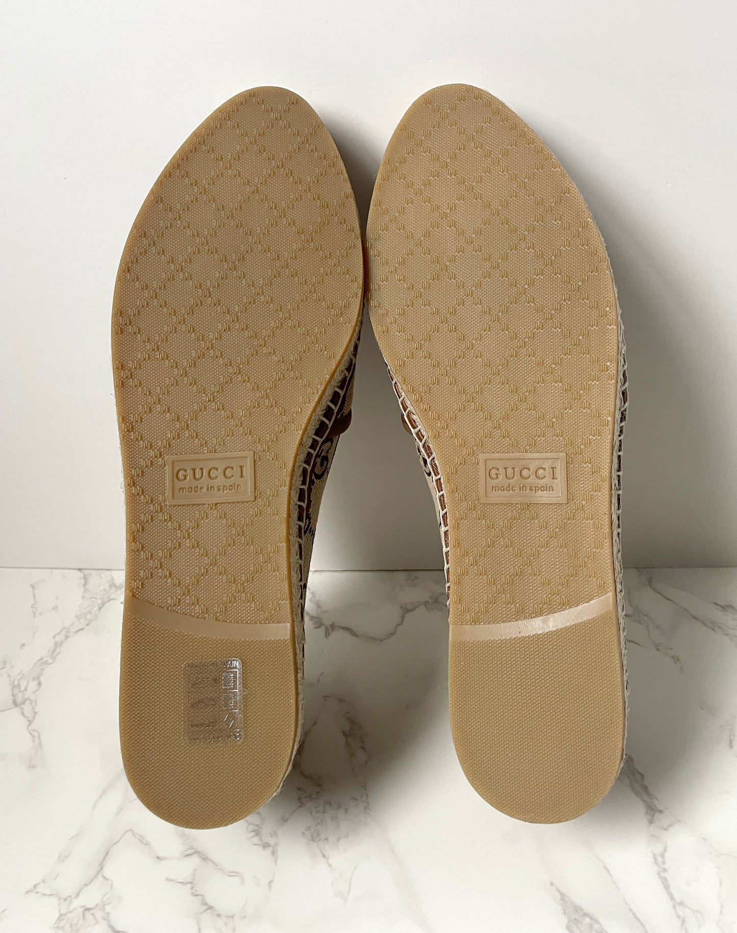 Gucci Horsebit GG Canvas Espadrilles
