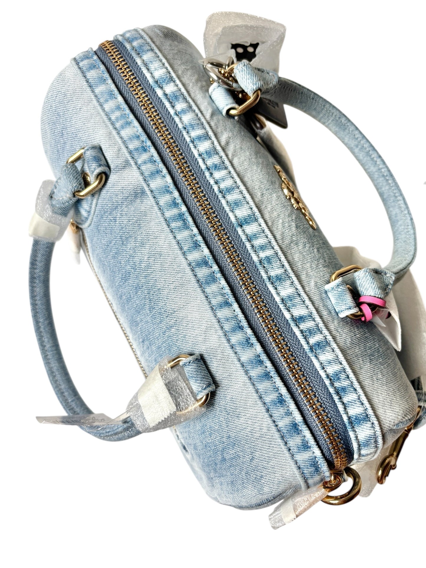 Coach Medium Rowan Satchel in Loved Denim