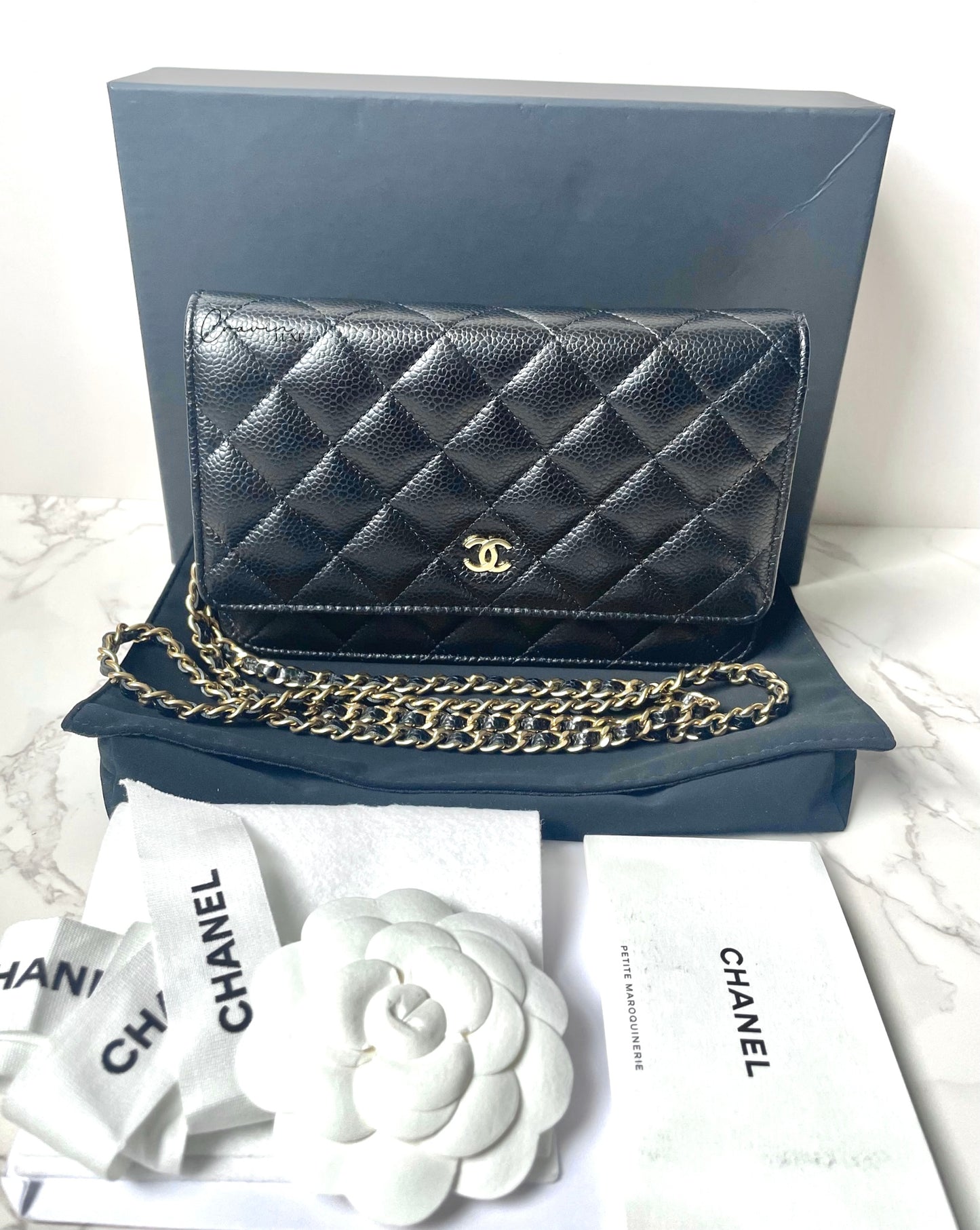 Chanel Wallet on Chain in Caviar Leather