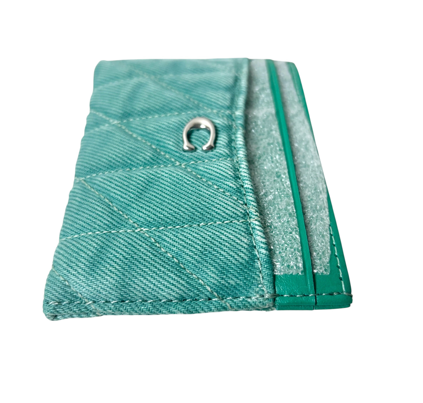 Coach Quilted Denim Card Holder