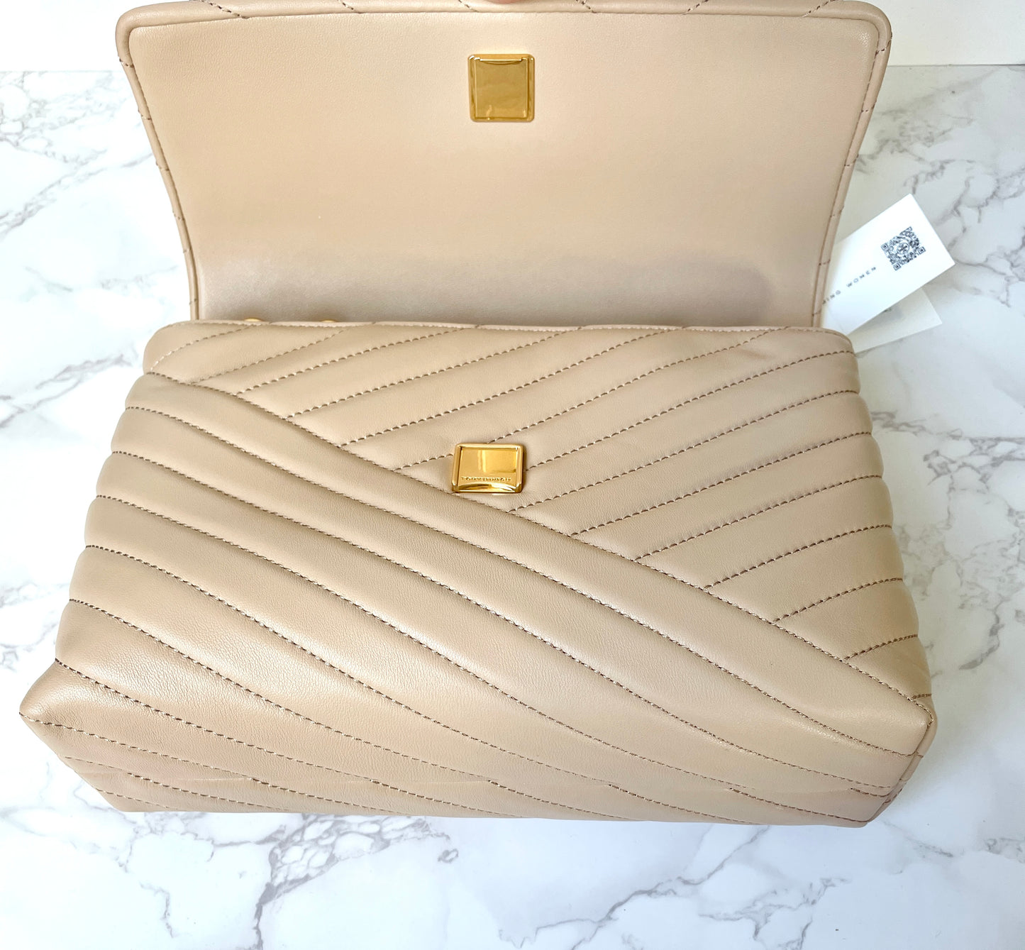 Tory Burch Kira Chevron Convertible Shoulder Bag