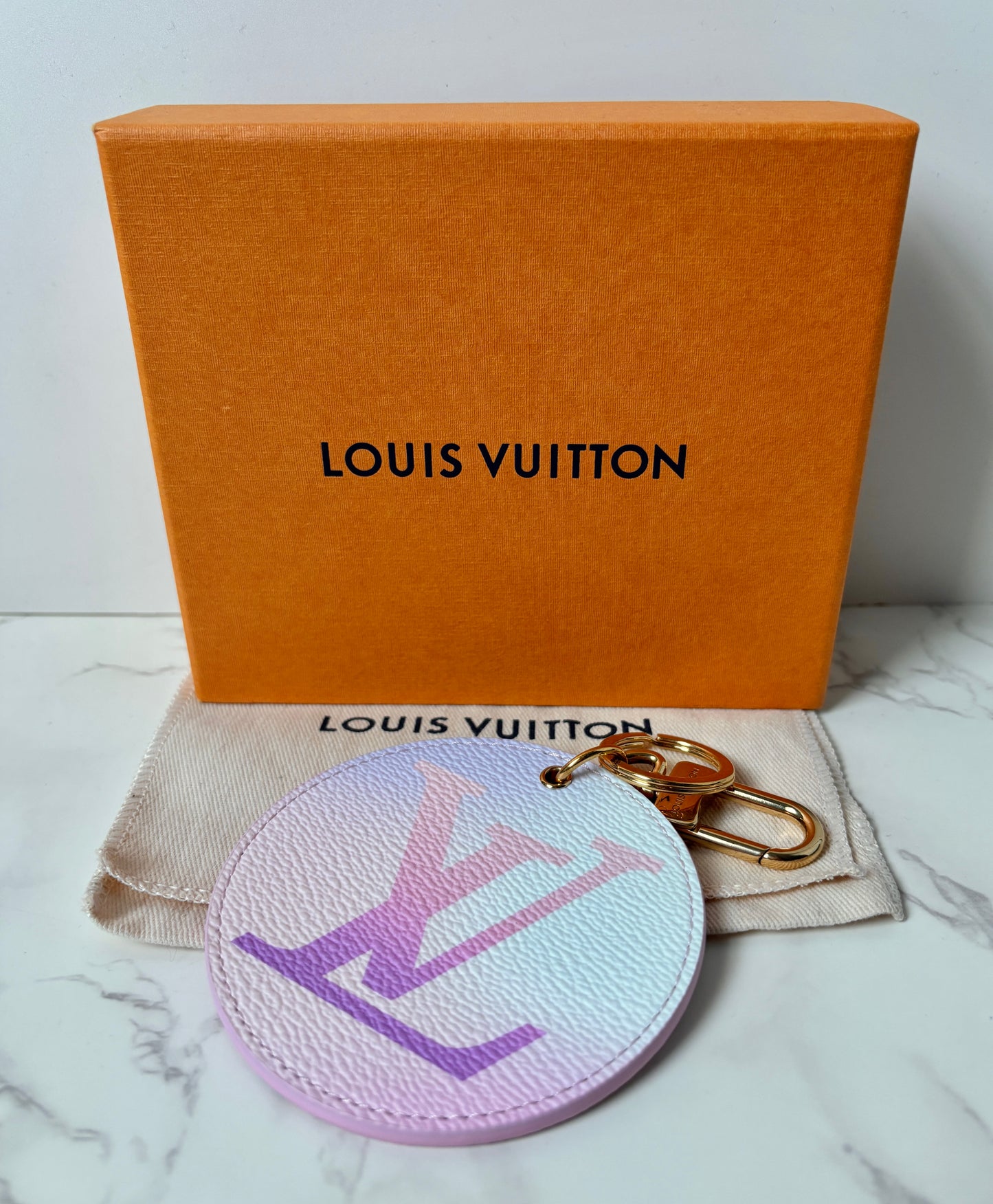 Louis Vuitton Spring in the City Round Keychain Bag Charm