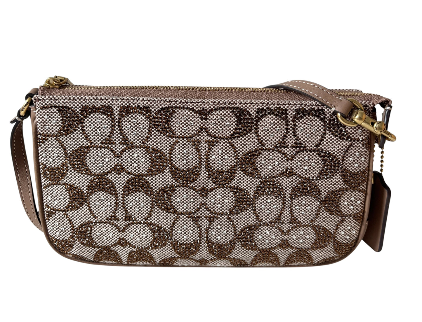 Coach Plaza Shoulder Bag Crystal Jacquard