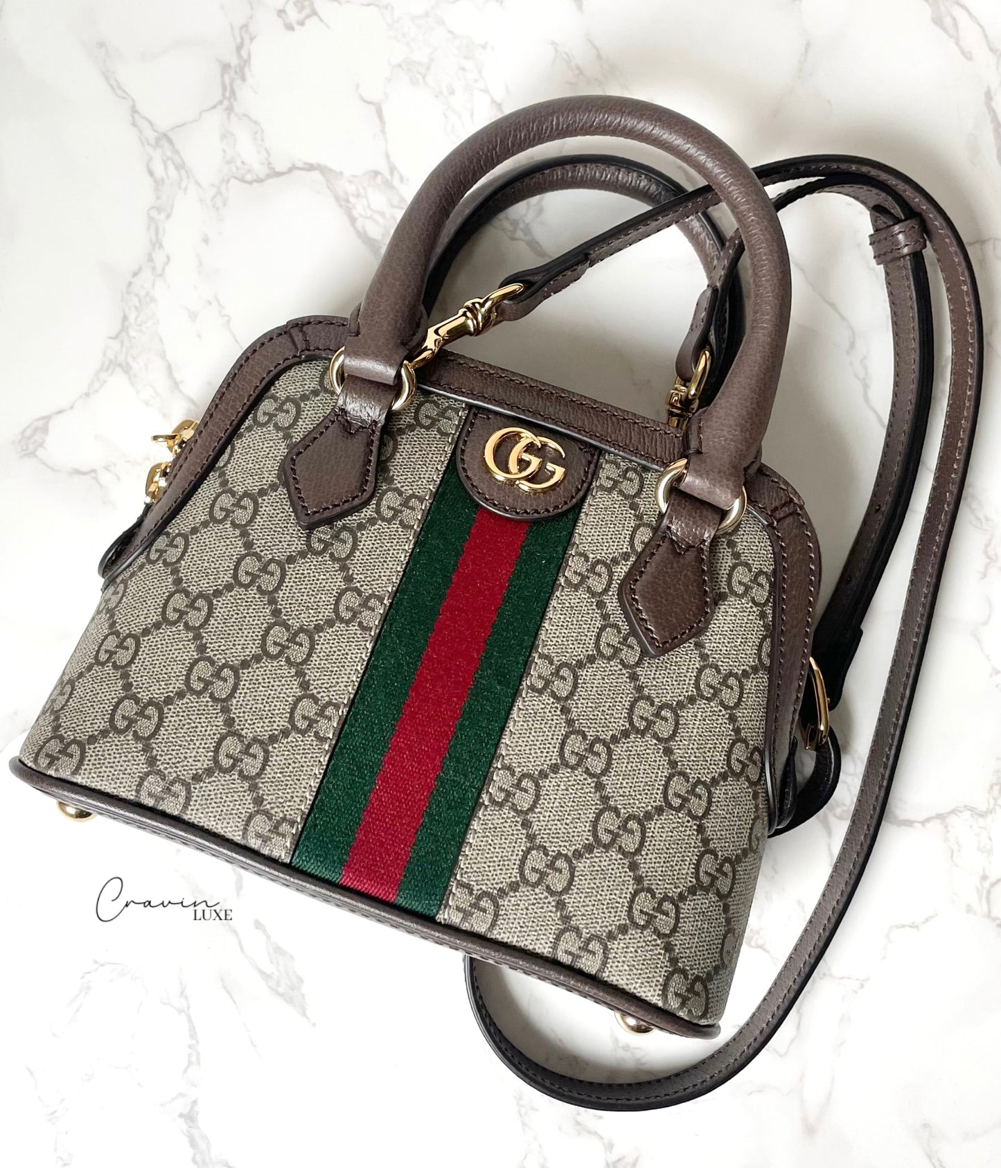 Gucci Ophidia GG Mini Top Handle Bag