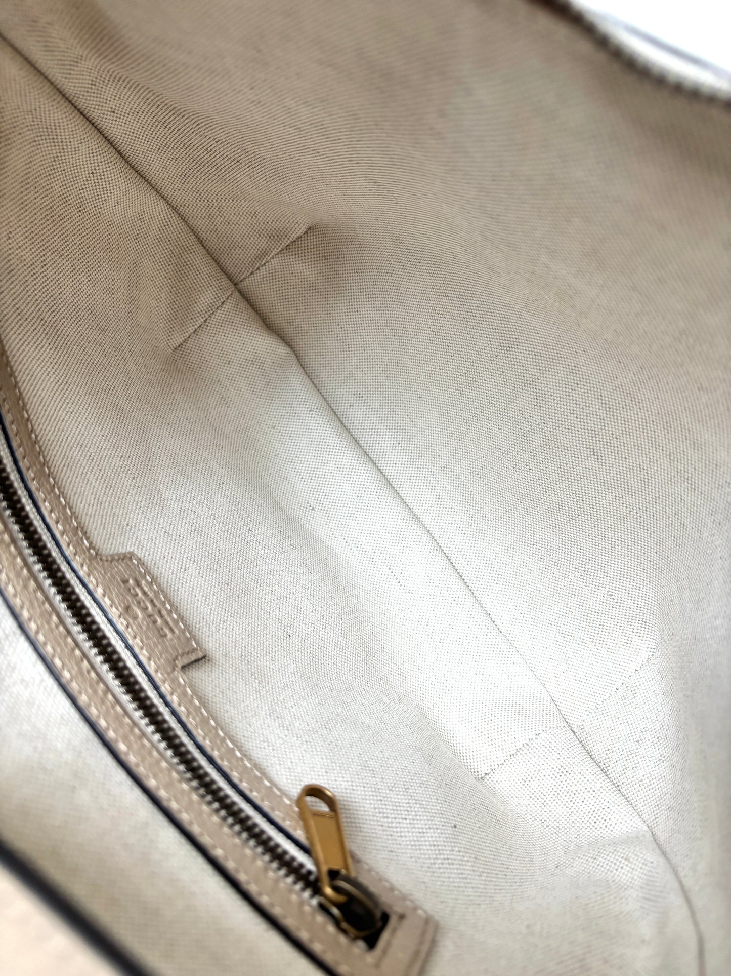 Gucci GG Supreme Half Moon Hobo Shoulder Bag