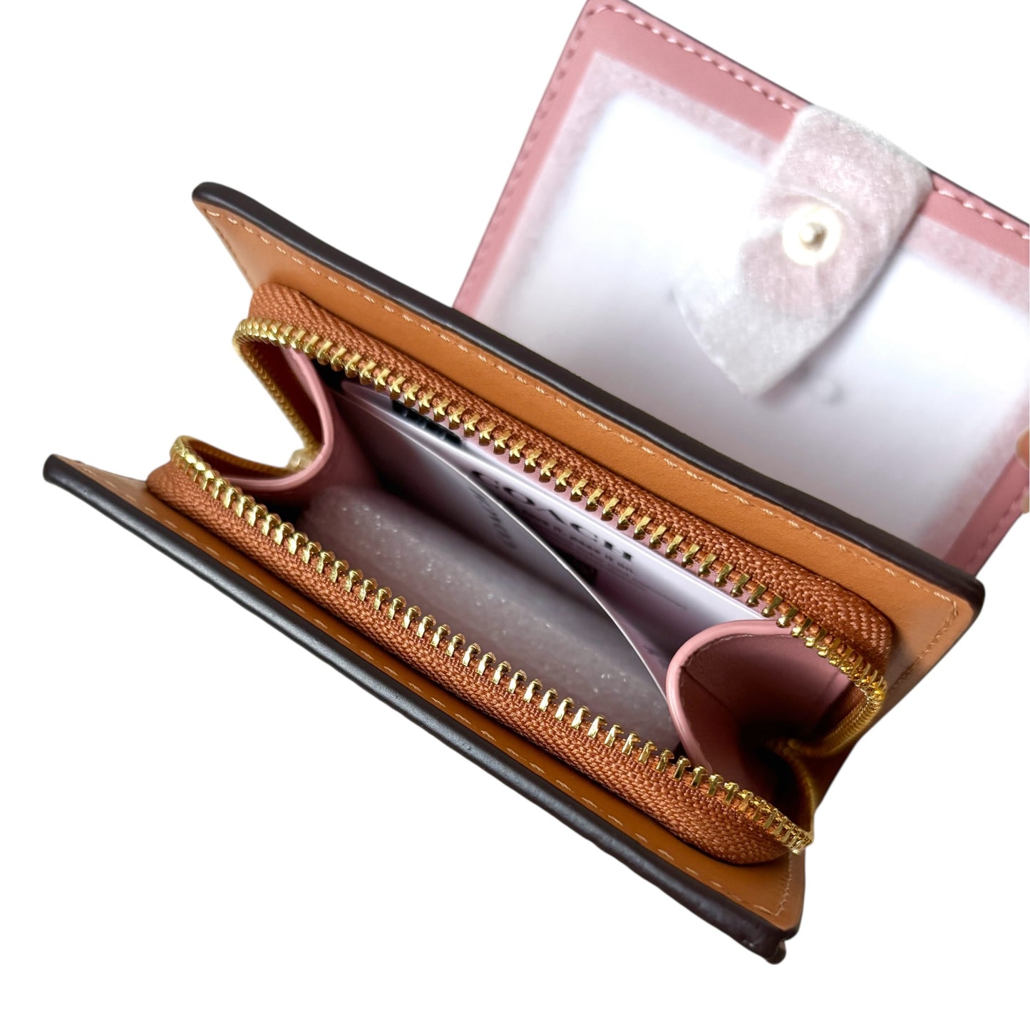 Coach Signature Canvas Snap Wallet