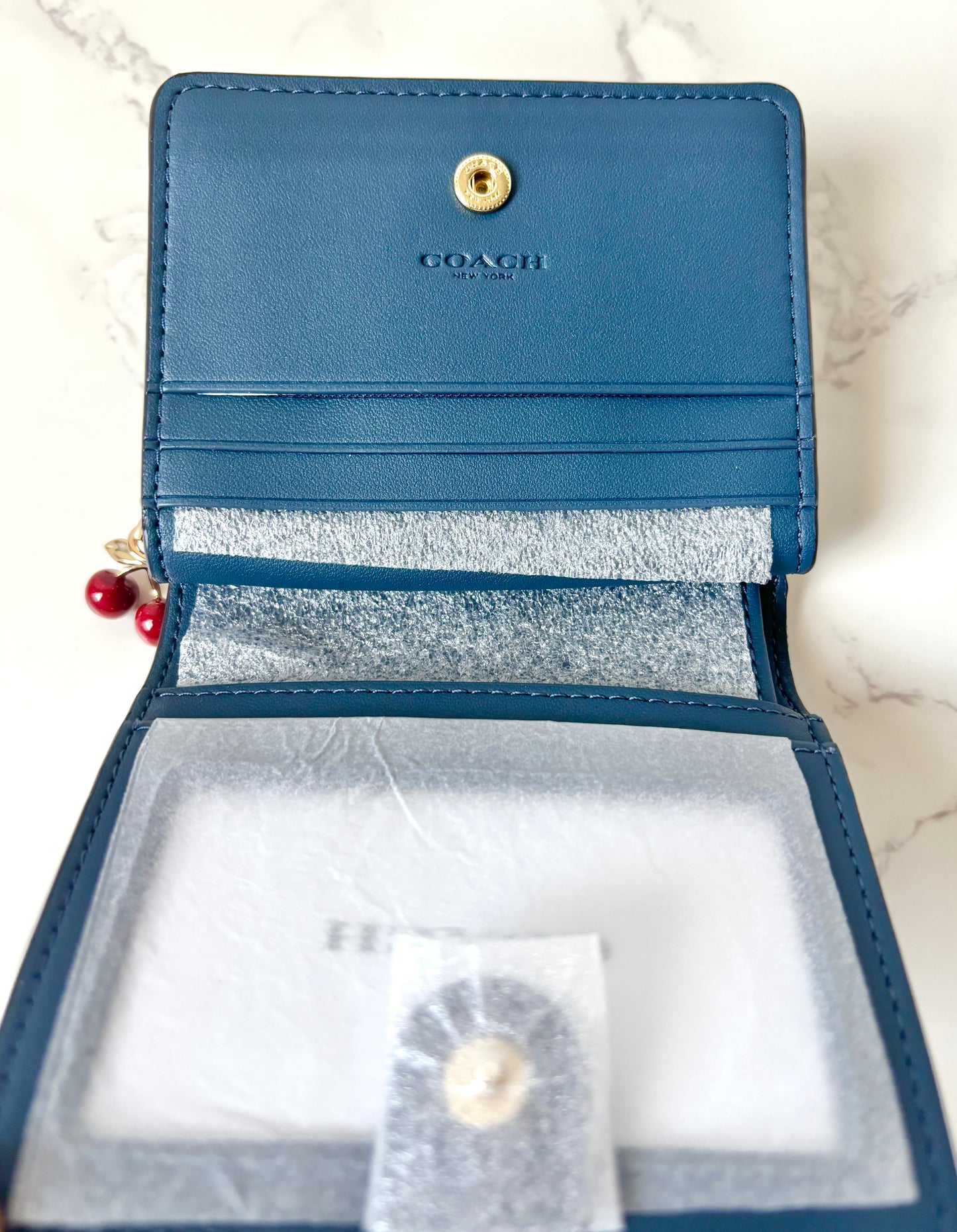 Coach Loved Denim Snap Wallet