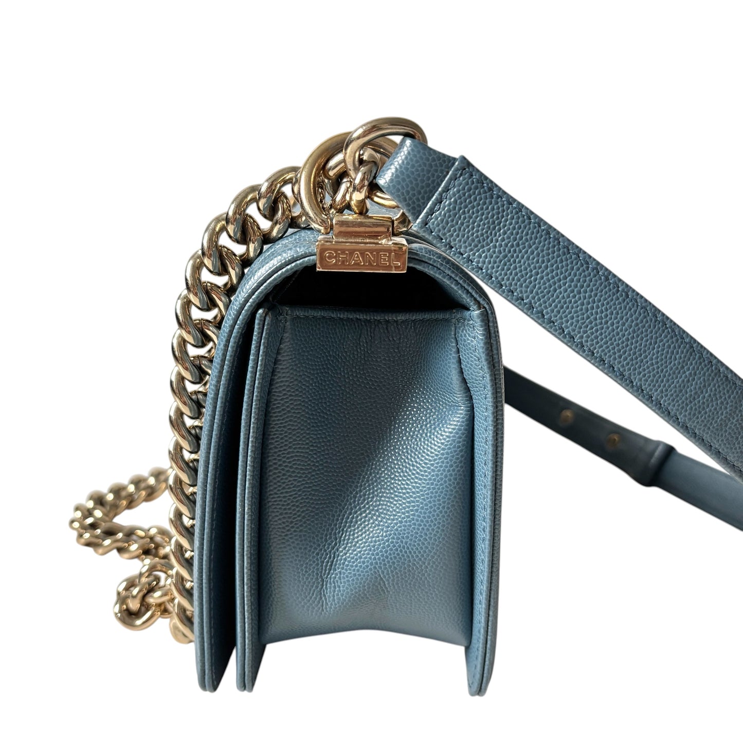 Chanel Boy Bag Caviar Old Medium