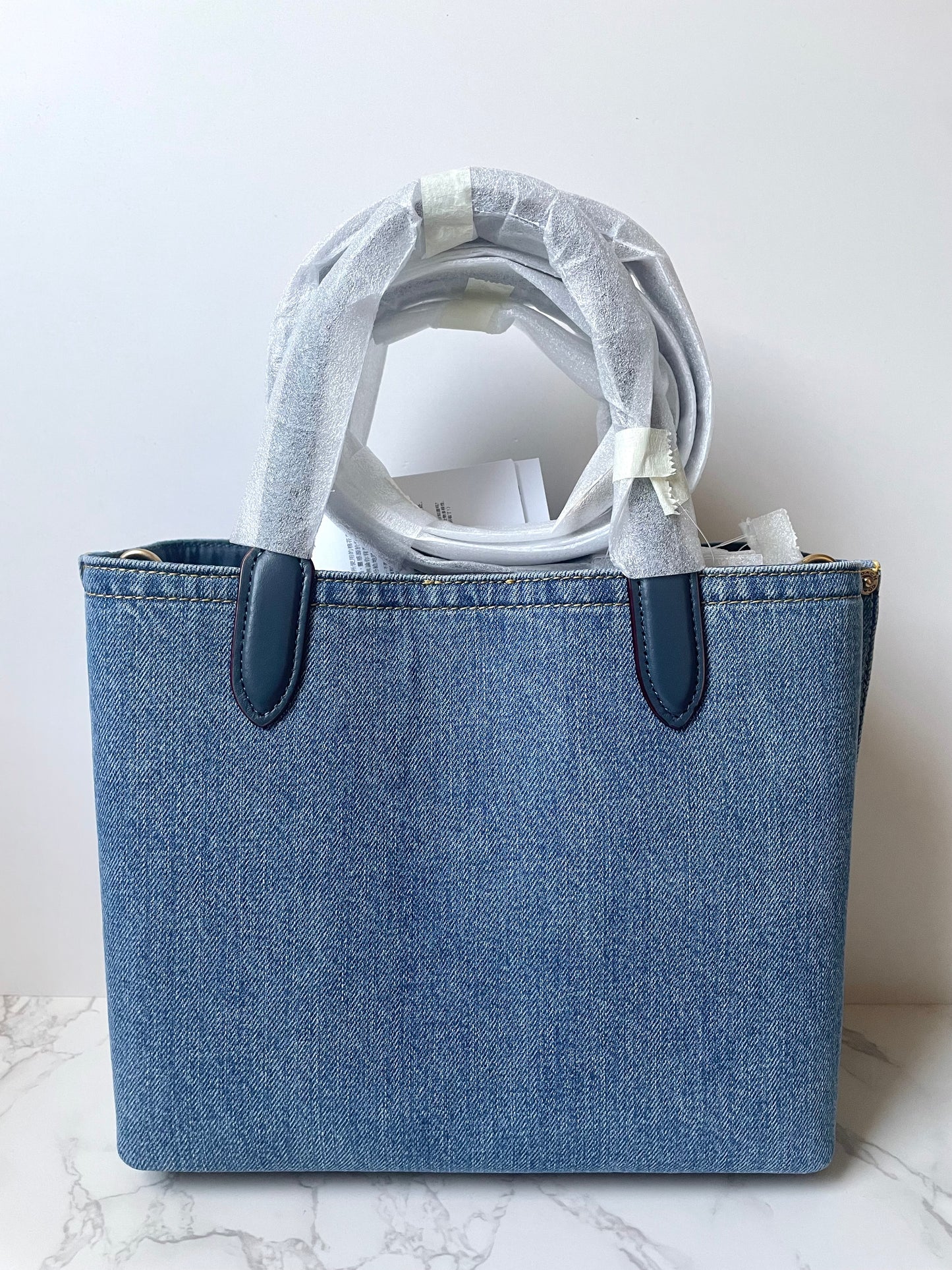 Coach Willow Tote 24 in Denim