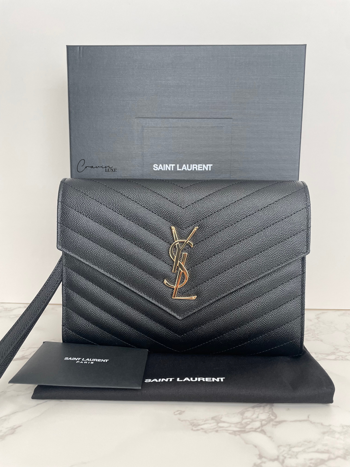 Saint Laurent Wristlet Clutch