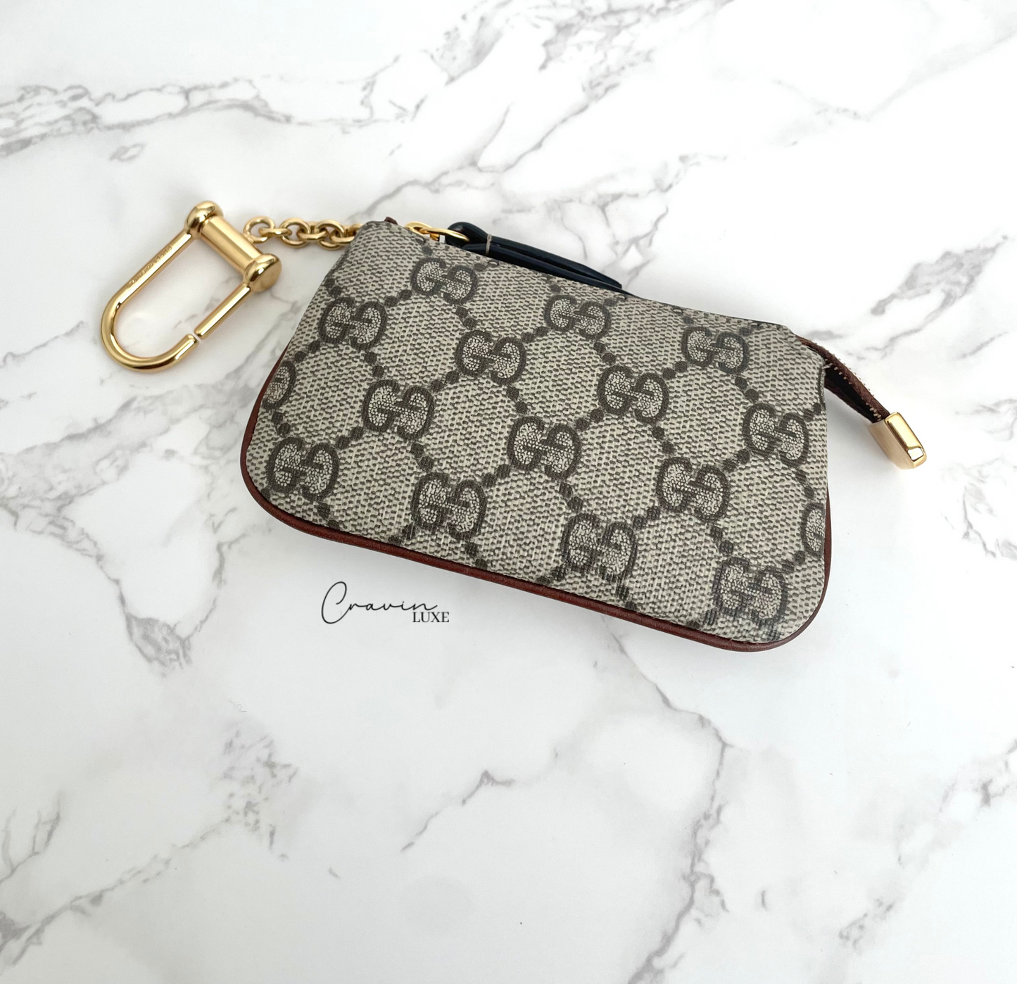 Gucci GG Supreme Key Pouch