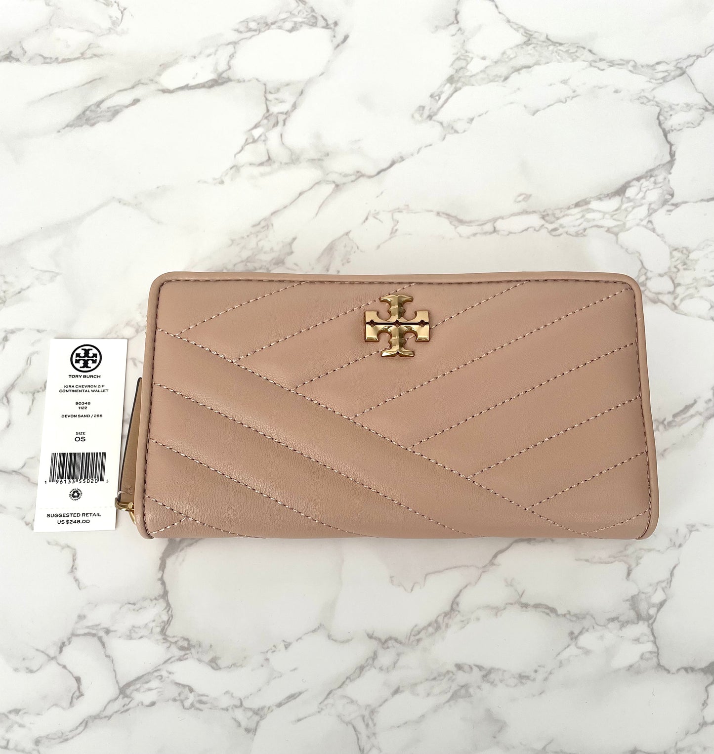 Tory Burch Kira Zip Continental Wallet