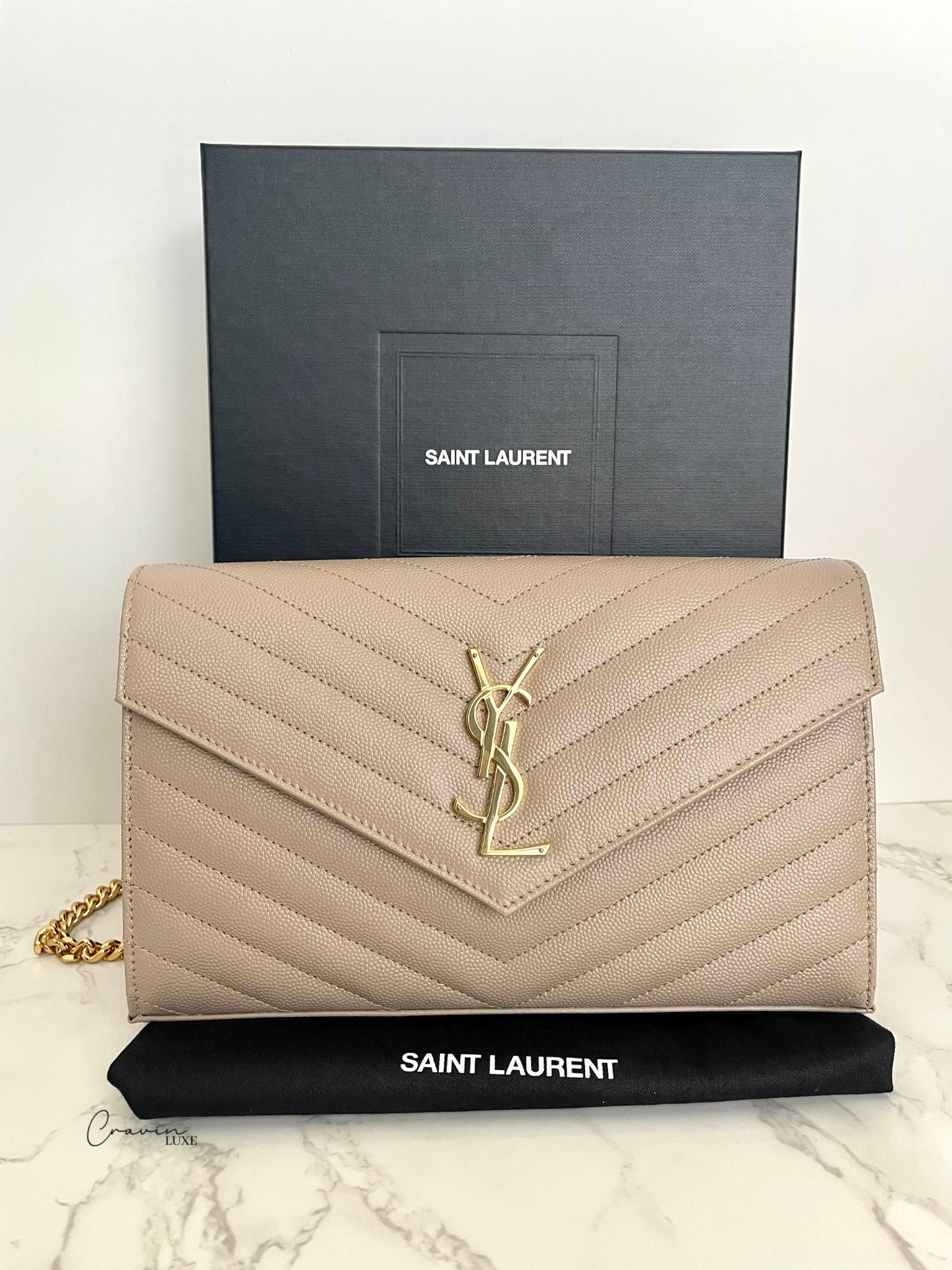 Saint Laurent Large Wallet on Chain