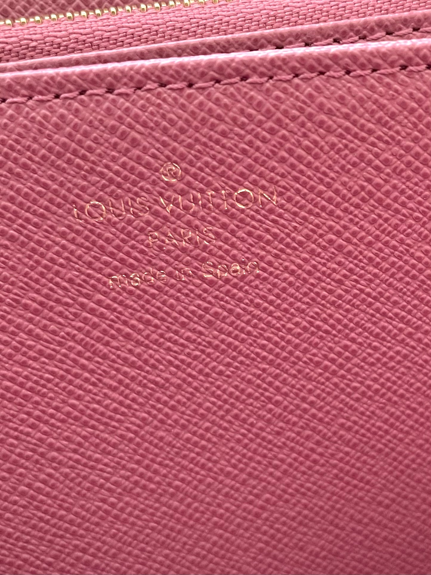 Louis Vuitton Monogram Jacquard Rose Pink Denim Zippy Wallet